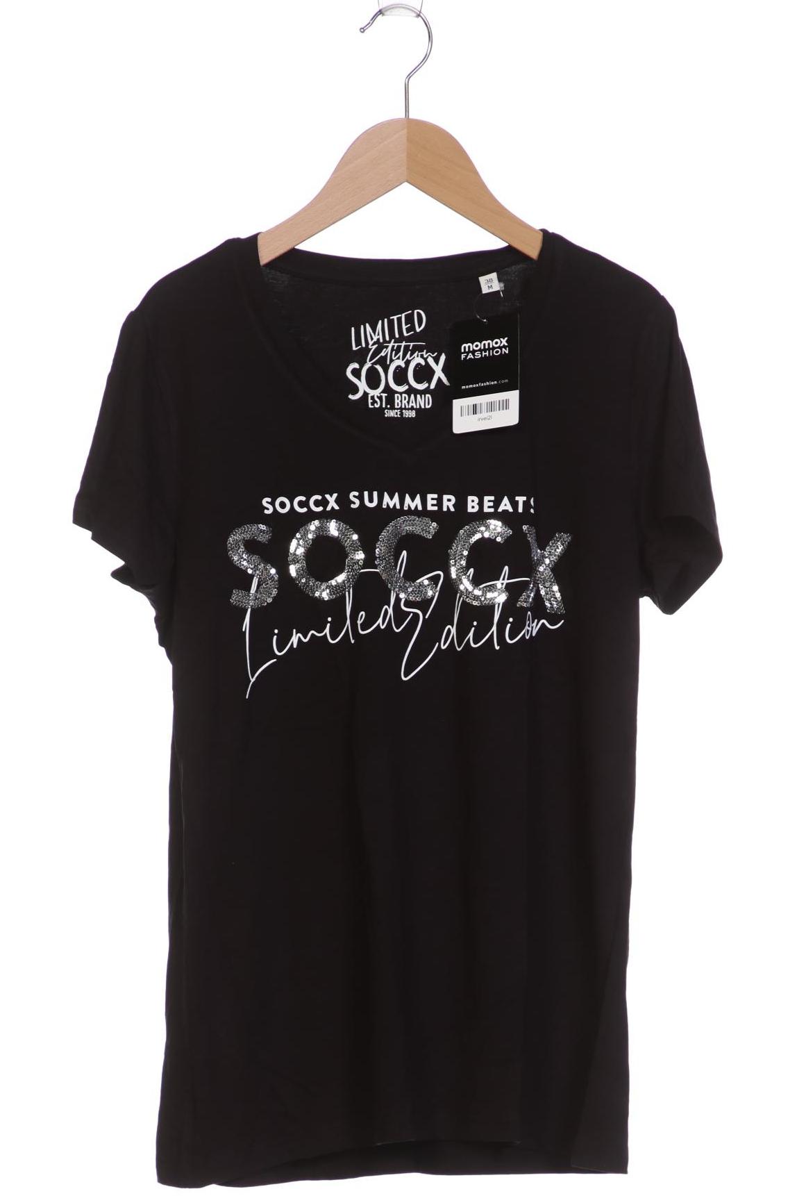 

Soccx Damen T-Shirt, schwarz, Gr. 38