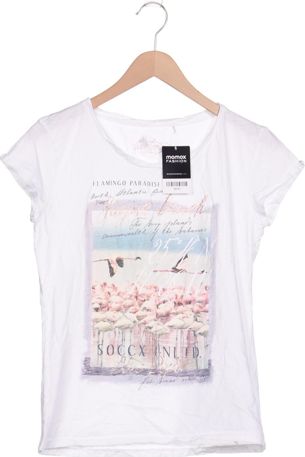 

SOCCX Damen T-Shirt, weiß