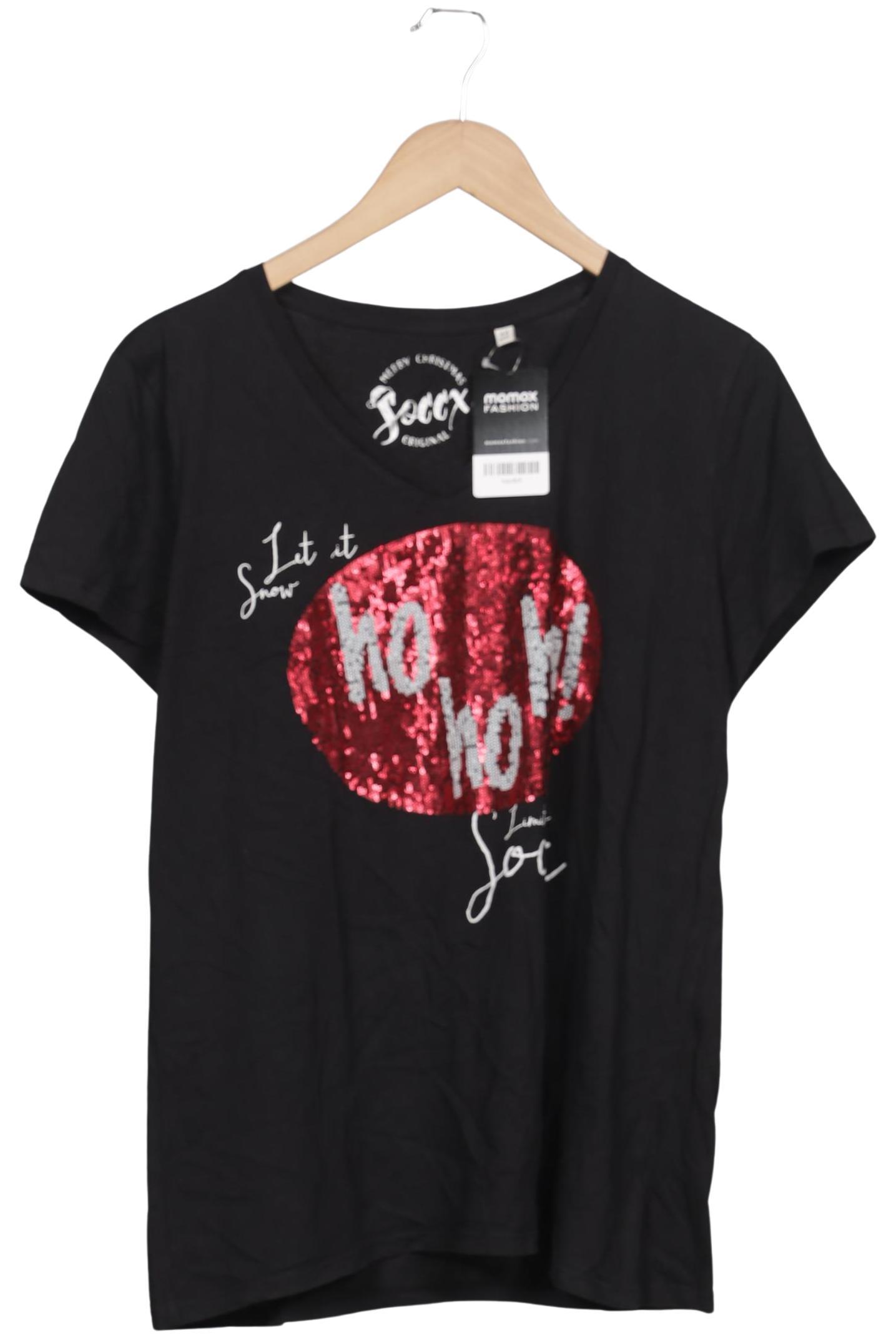 

Soccx Damen T-Shirt, schwarz, Gr. 44