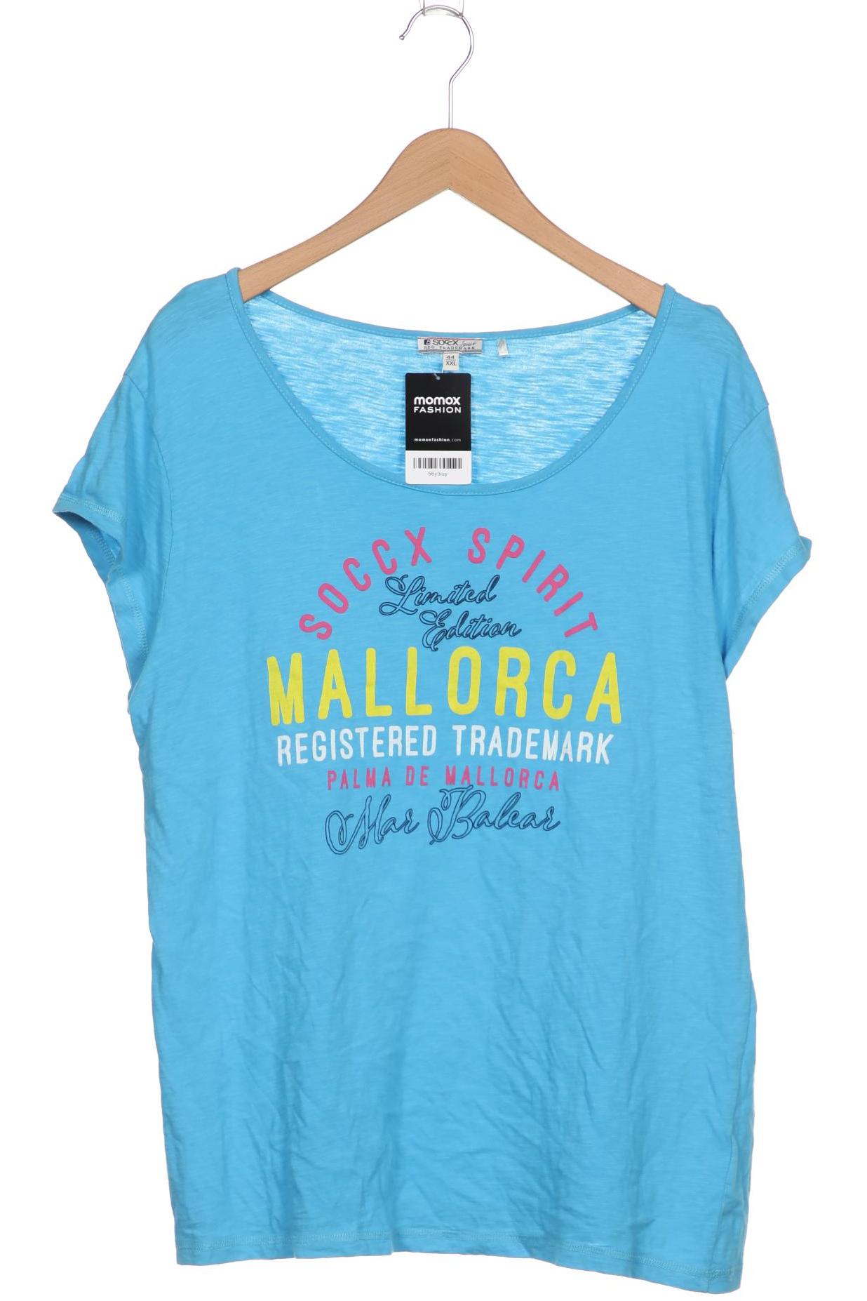 

Soccx Damen T-Shirt, blau, Gr. 44