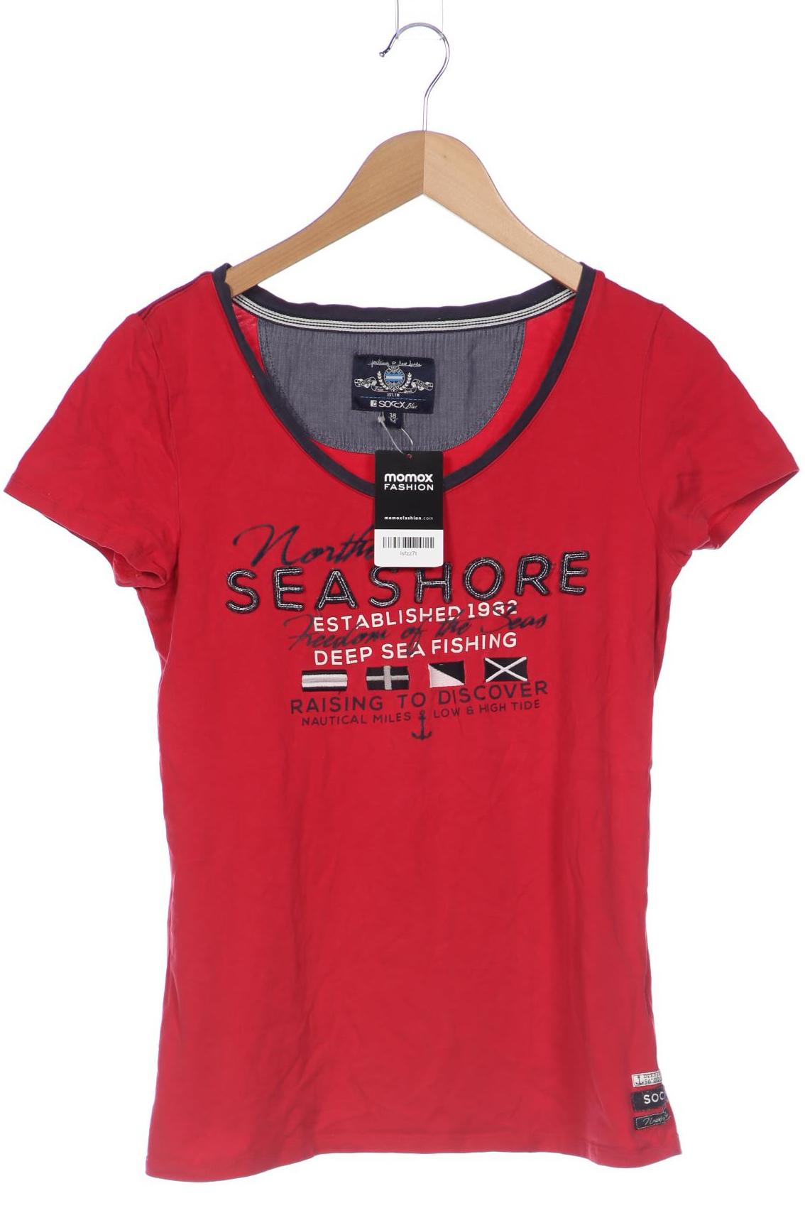 

Soccx Damen T-Shirt, rot, Gr. 38