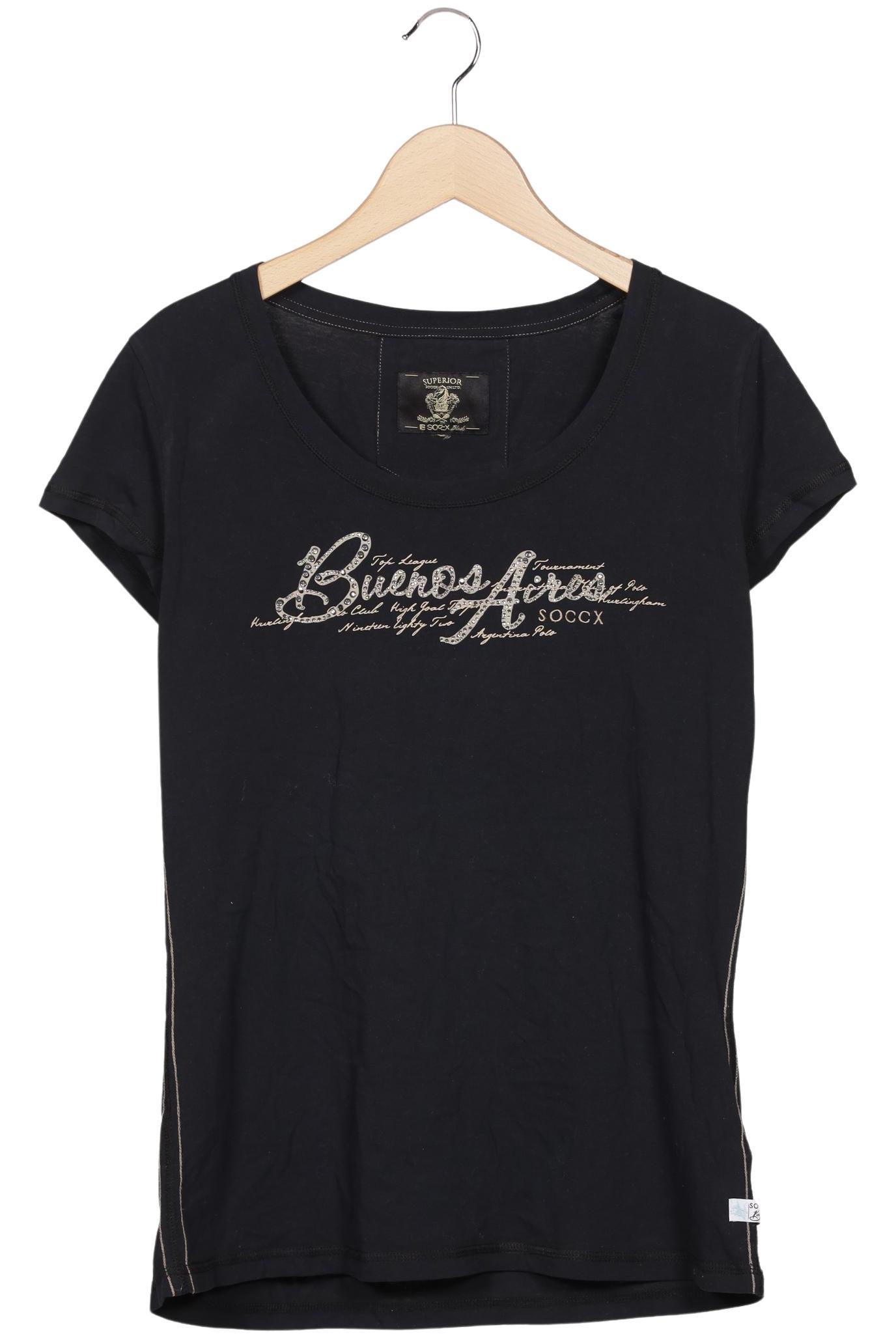 

Soccx Damen T-Shirt, schwarz, Gr. 44