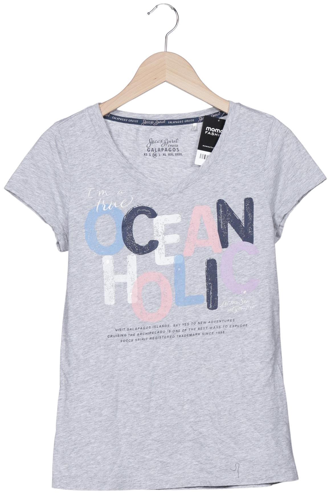 

Soccx Damen T-Shirt, grau, Gr. 38