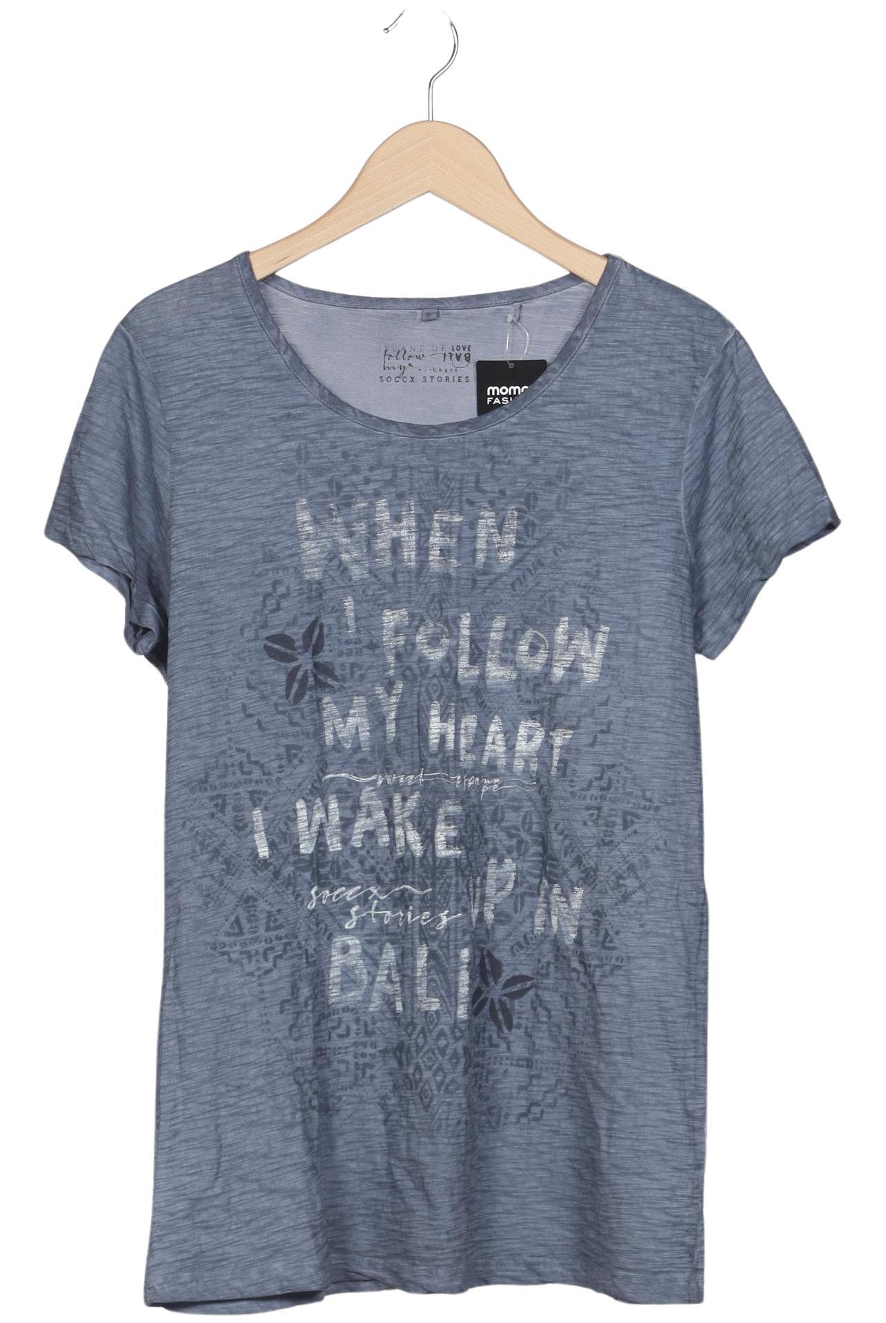 

Soccx Damen T-Shirt, blau, Gr. 40