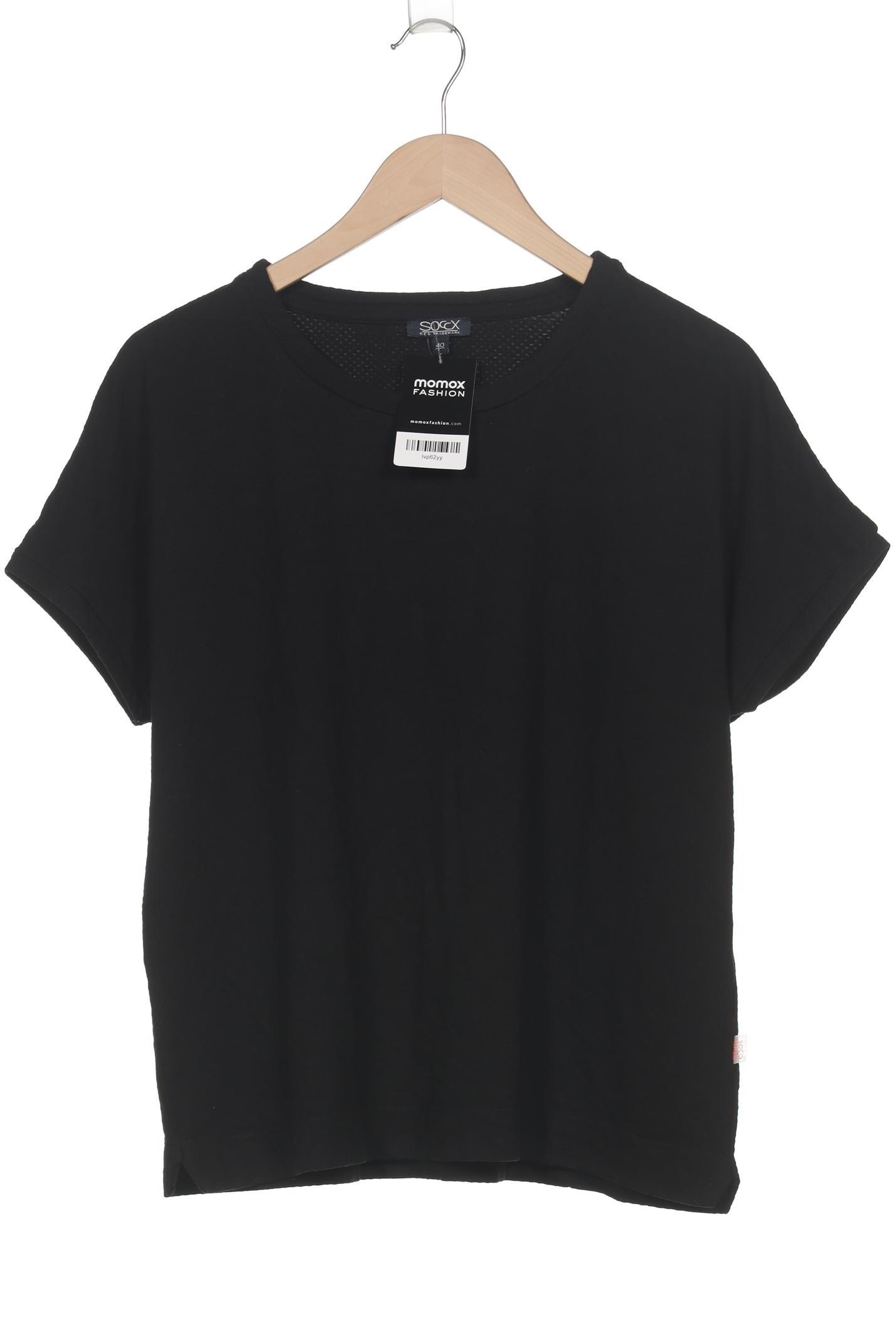 

Soccx Damen T-Shirt, schwarz, Gr. 40