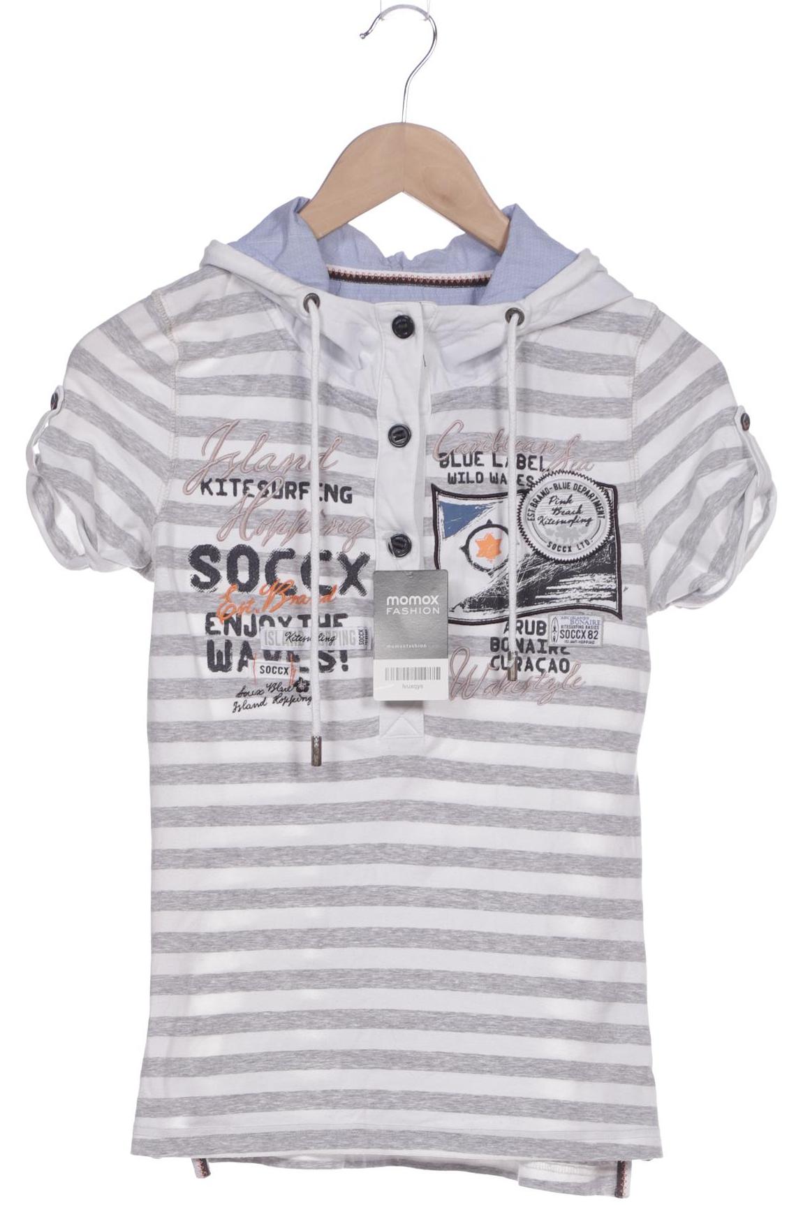 

Soccx Damen T-Shirt, grau, Gr. 34