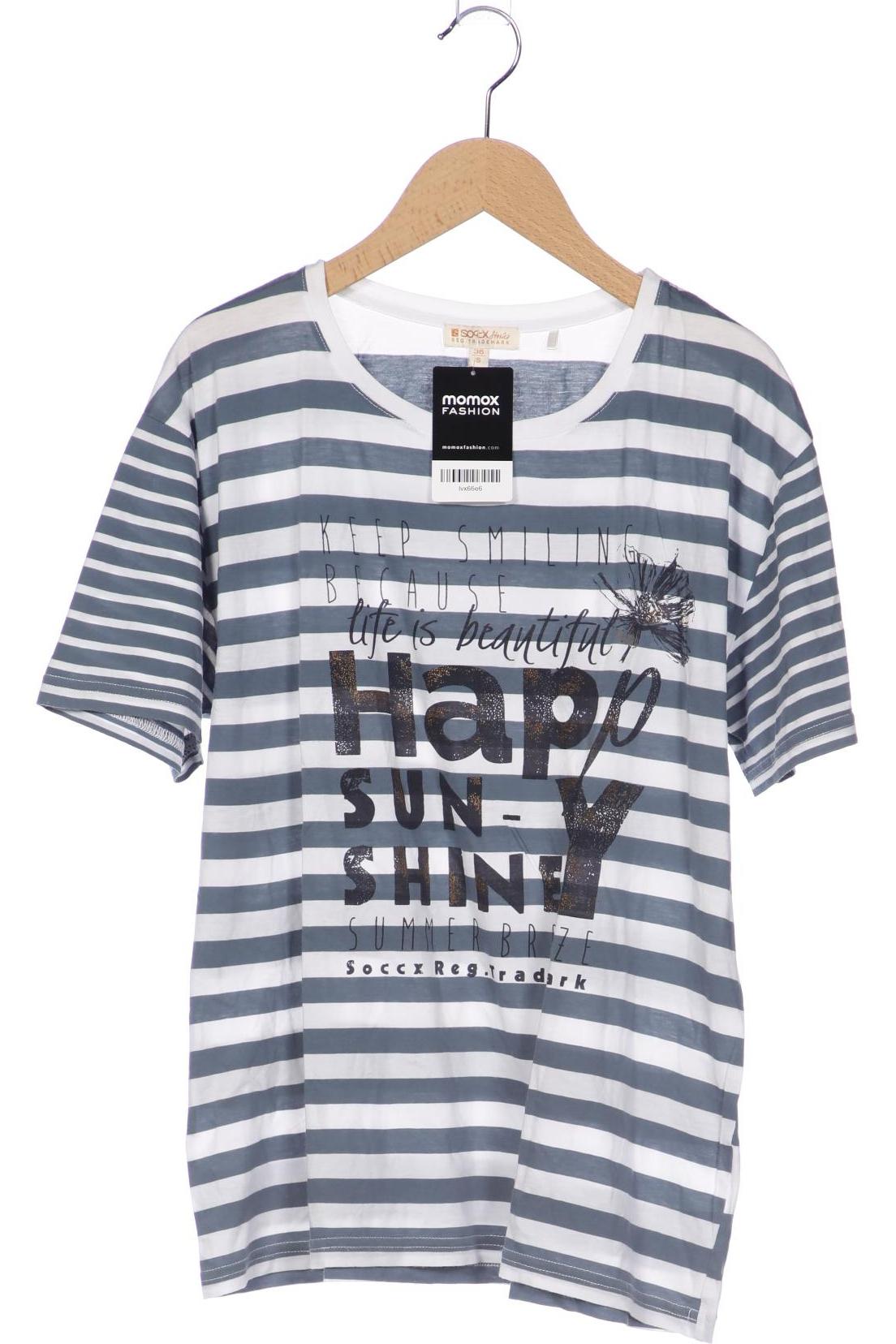 

Soccx Damen T-Shirt, blau, Gr. 36