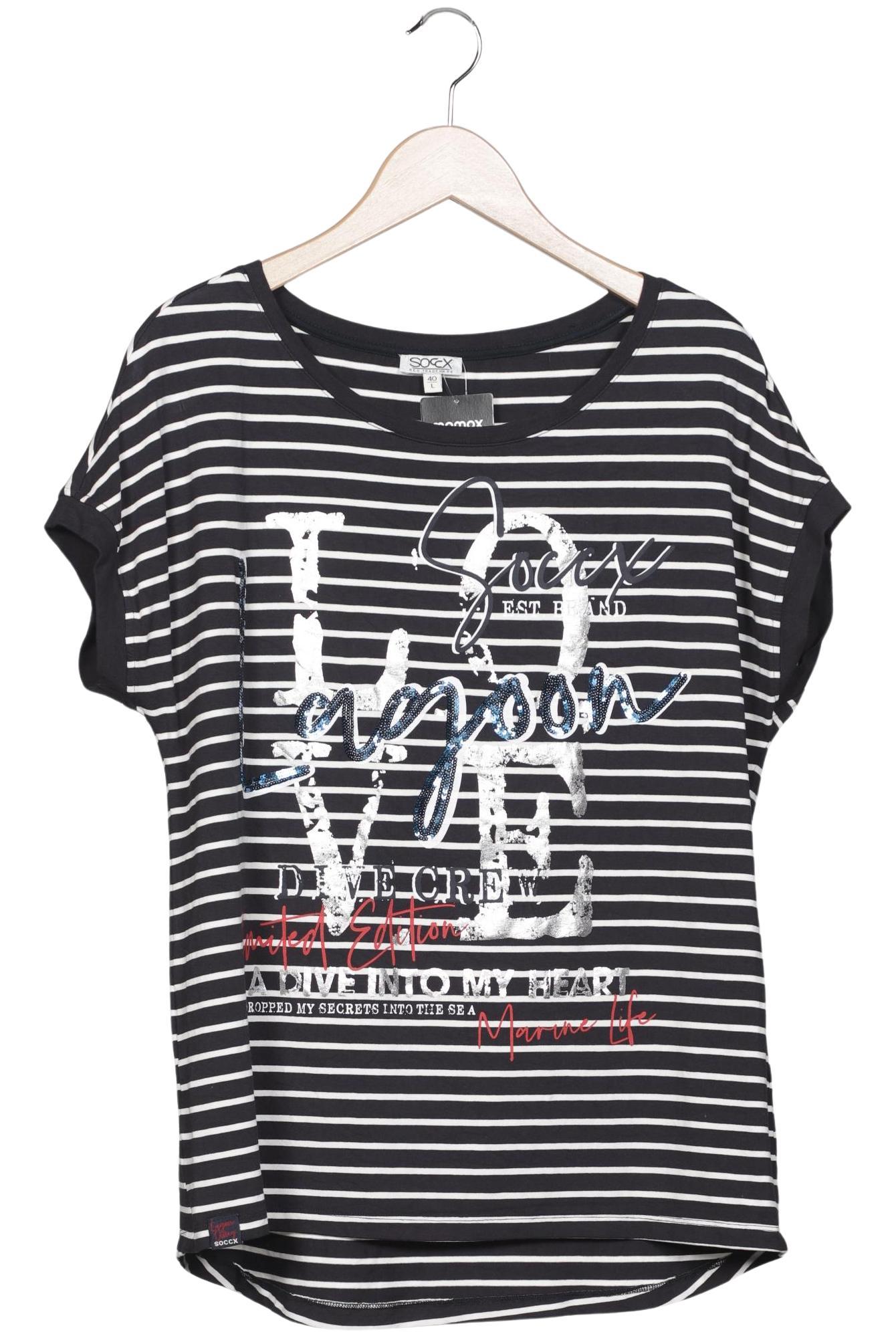 

Soccx Damen T-Shirt, mehrfarbig, Gr. 40