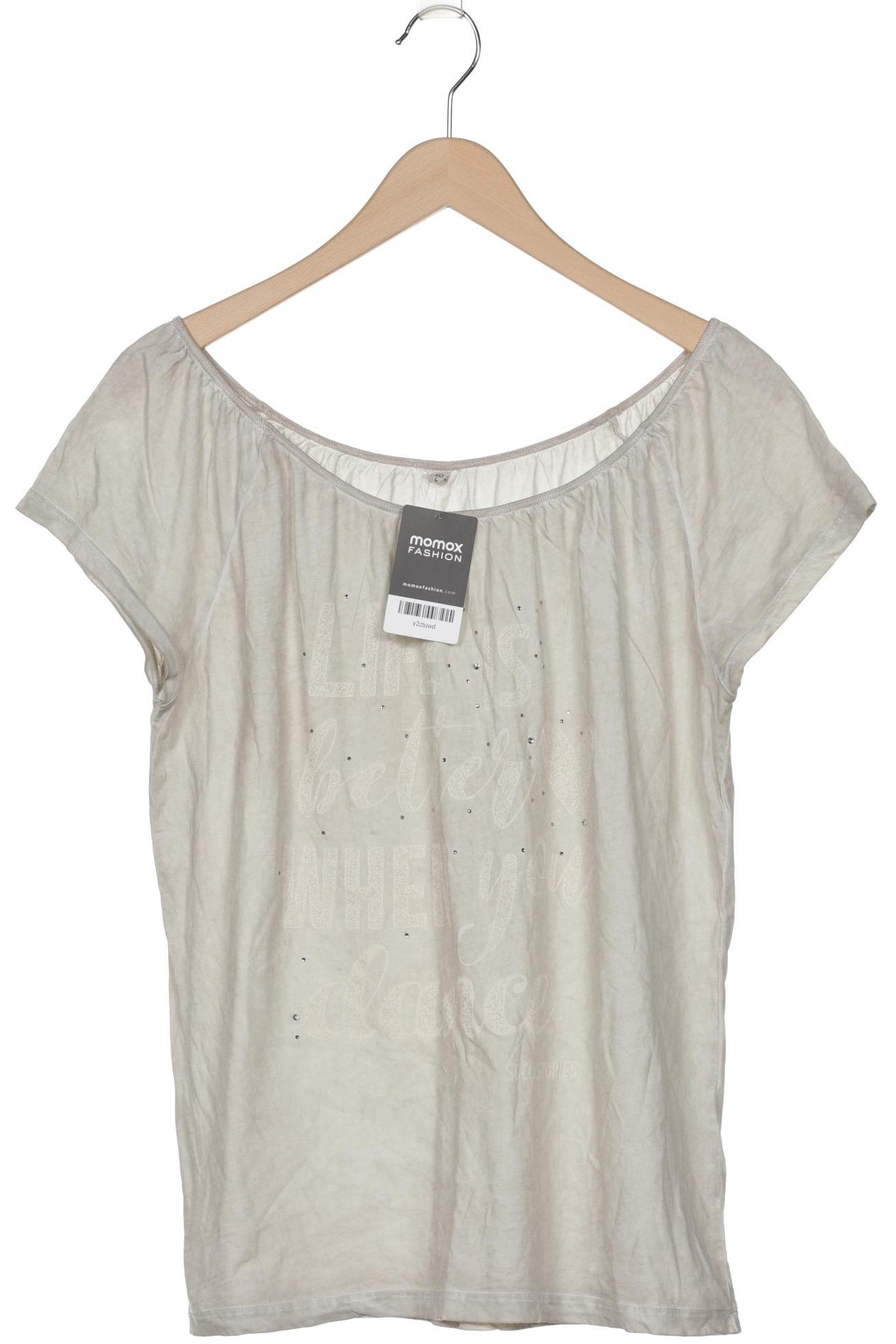 

SOCCX Damen T-Shirt, cremeweiß