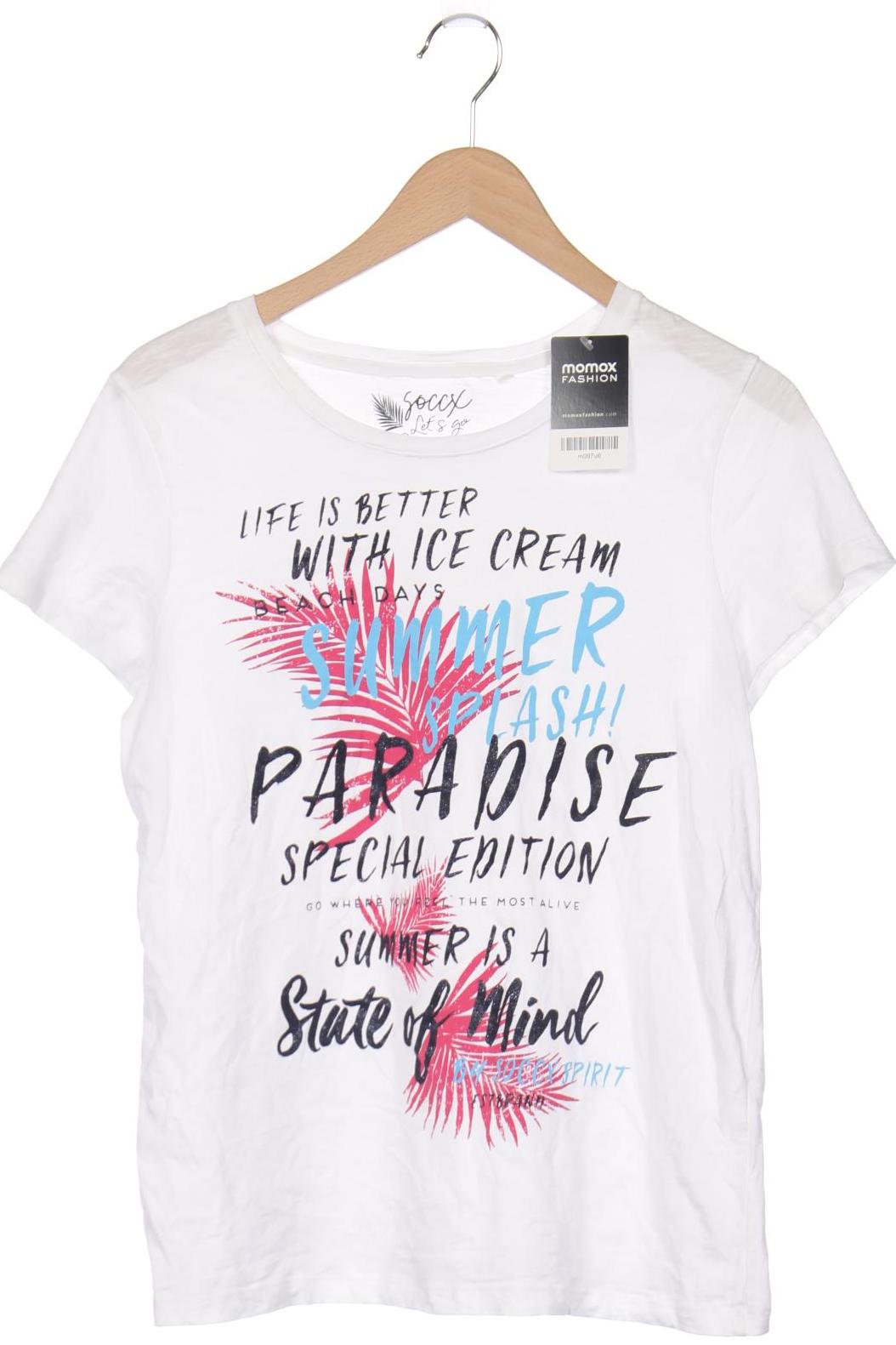 

SOCCX Damen T-Shirt, weiß