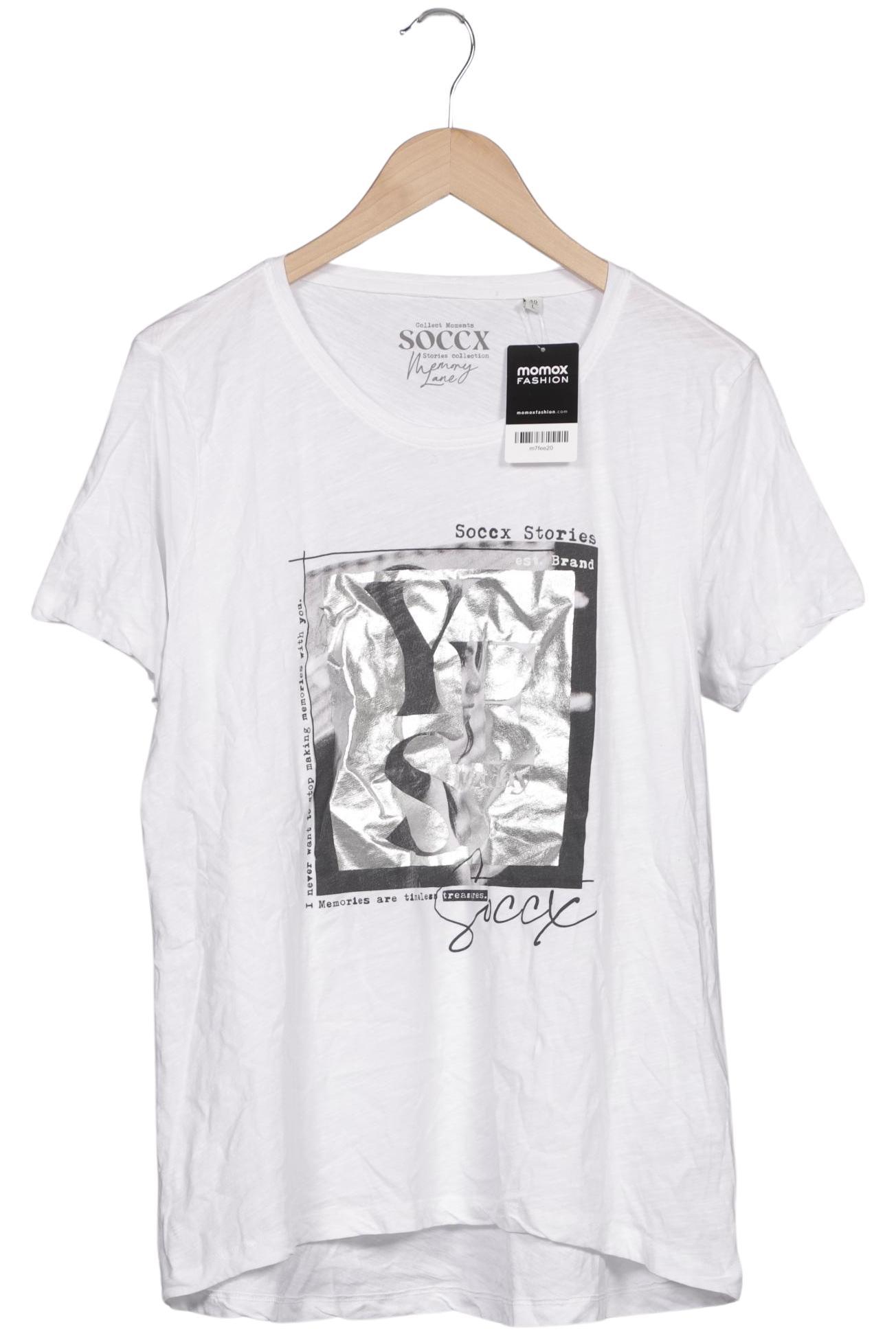 

Soccx Damen T-Shirt, weiß, Gr. 40