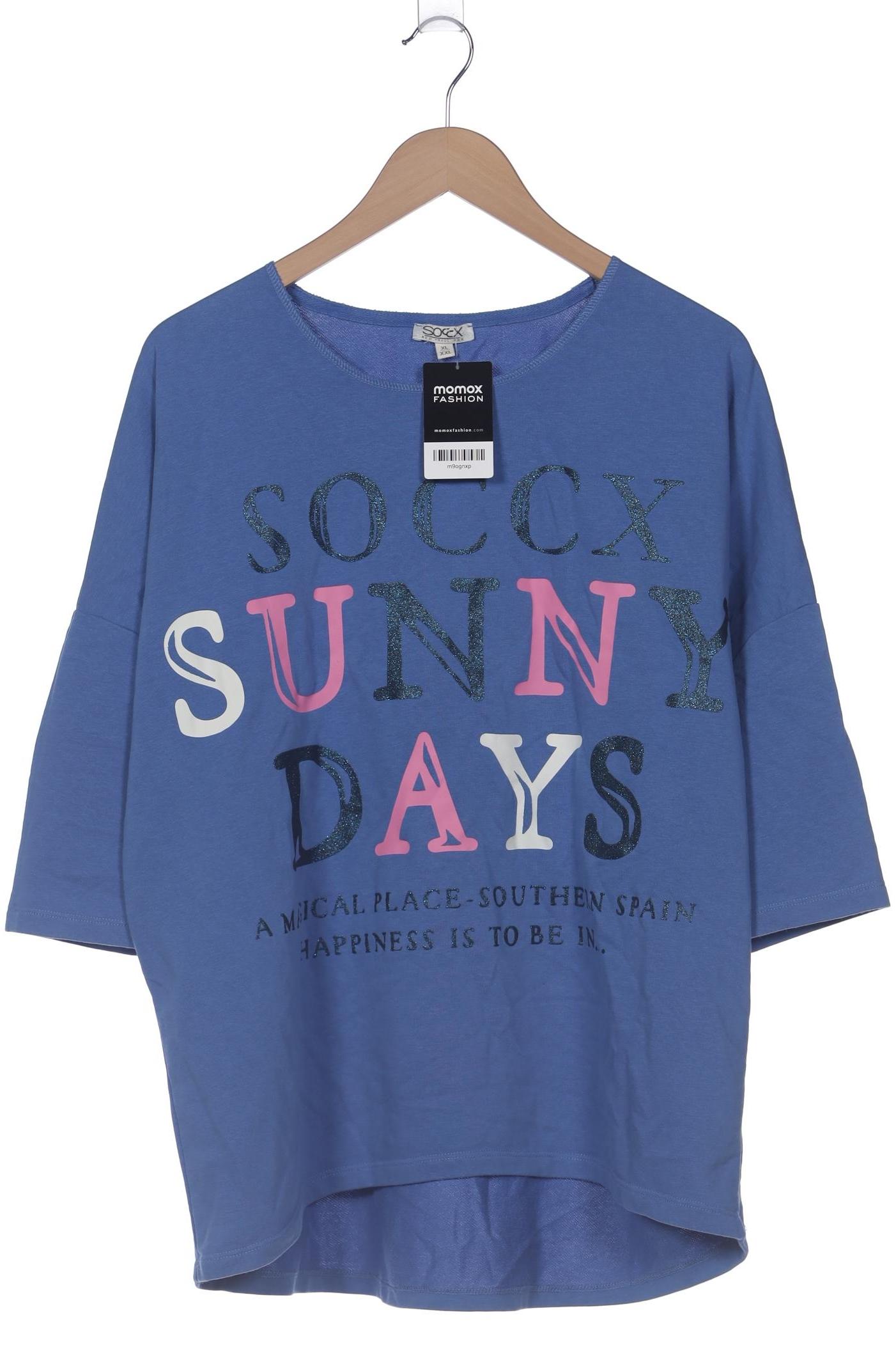 

Soccx Damen T-Shirt, blau, Gr. 44