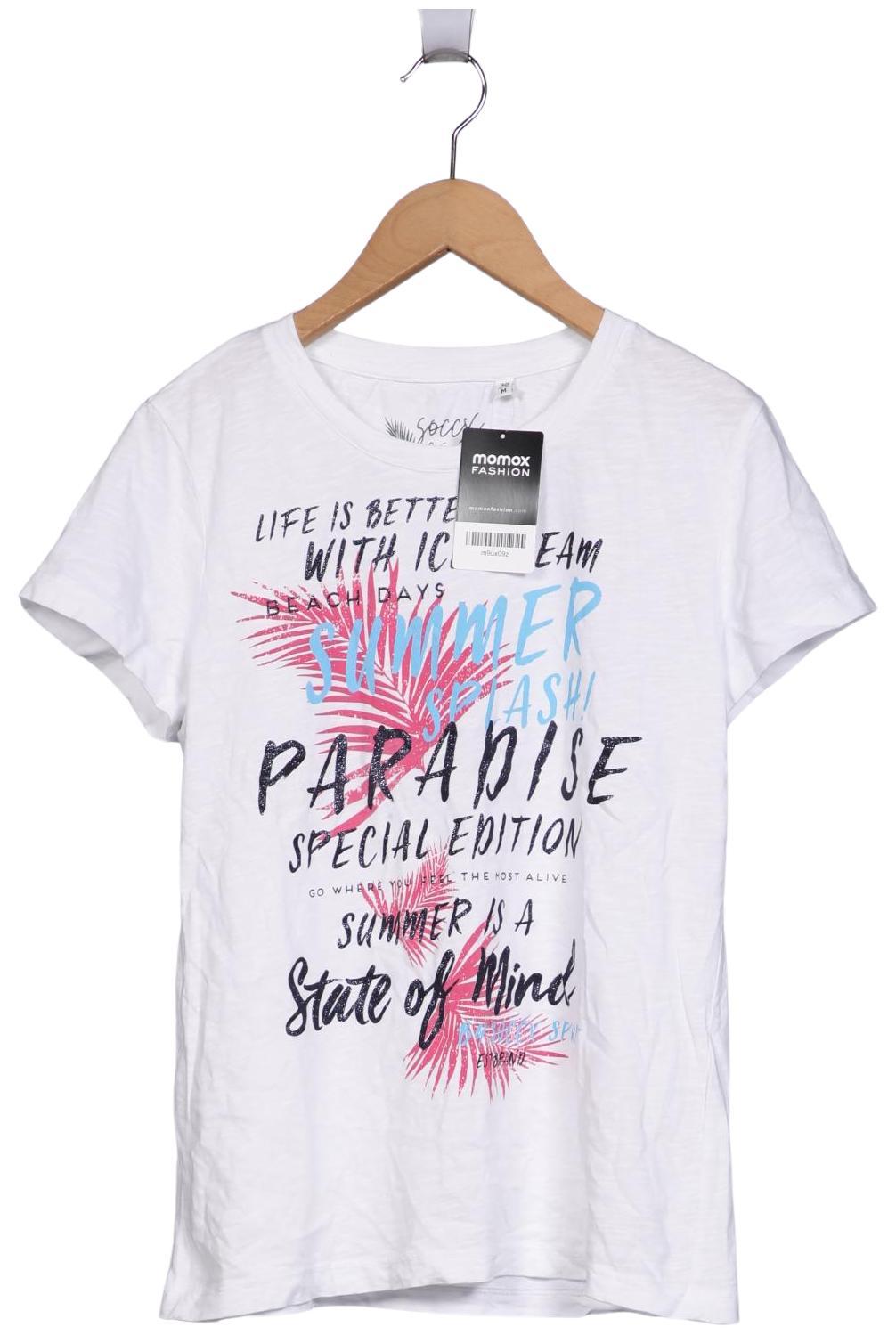 

Soccx Damen T-Shirt, weiß, Gr. 38