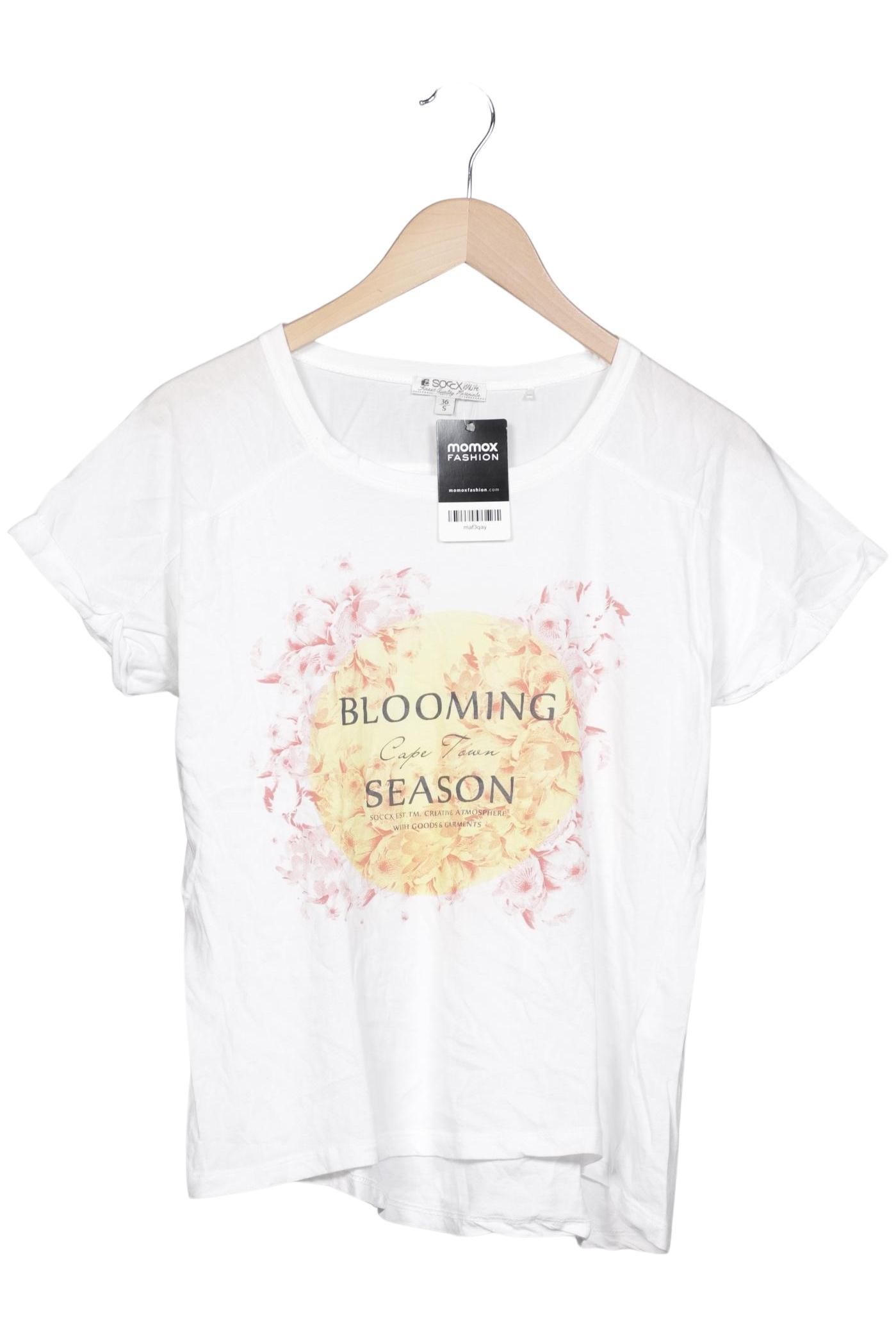 

Soccx Damen T-Shirt, weiß, Gr. 36