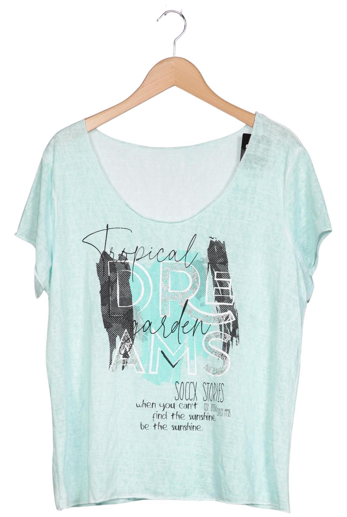 

Soccx Damen T-Shirt, hellgrün, Gr. 46