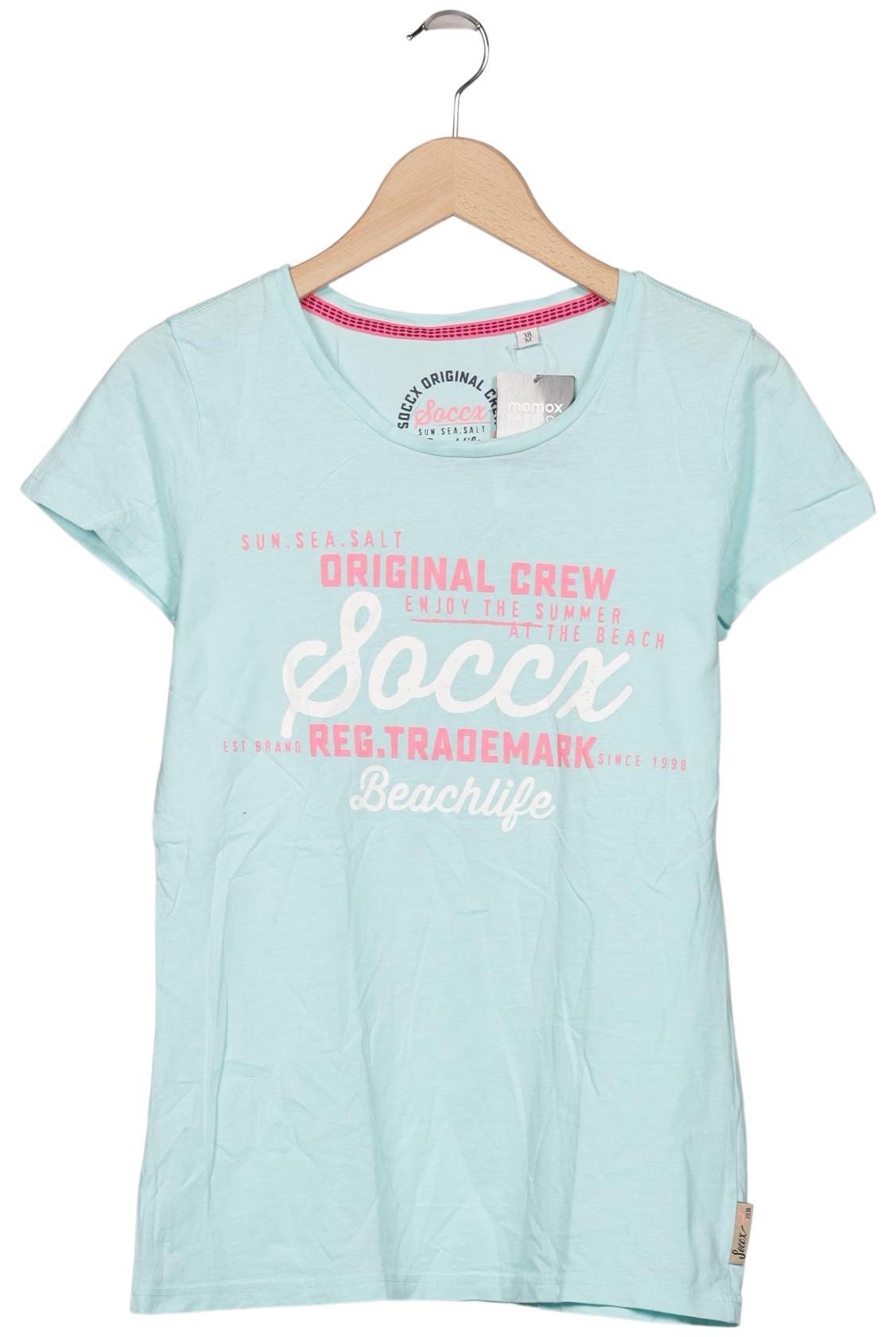 

Soccx Damen T-Shirt, hellblau, Gr. 38