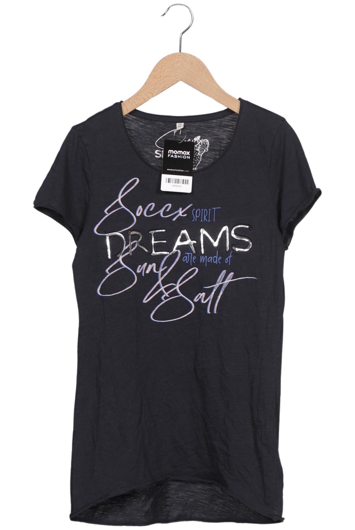 

Soccx Damen T-Shirt, marineblau, Gr. 34