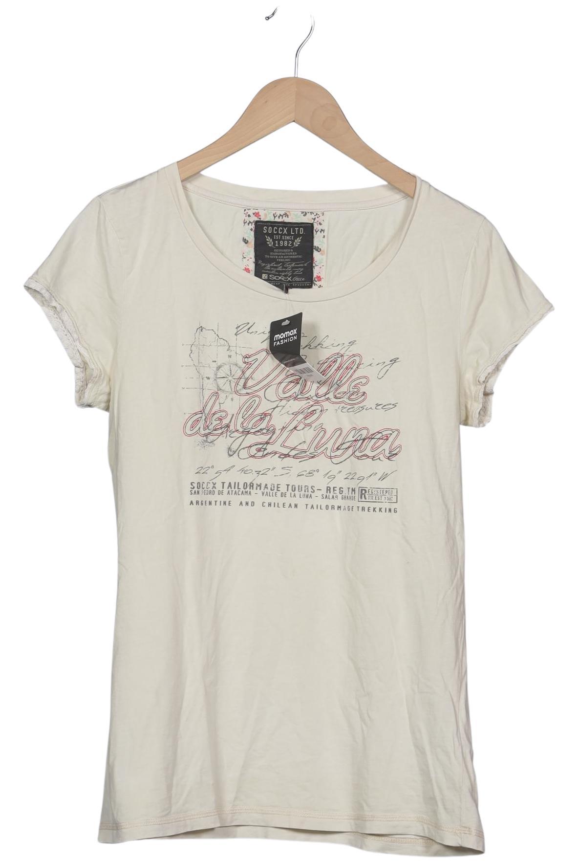 

Soccx Damen T-Shirt, cremeweiß, Gr. 42