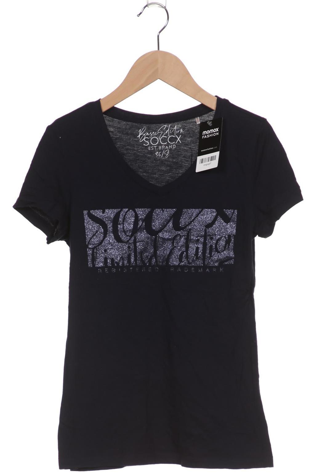 

SOCCX Damen T-Shirt, marineblau