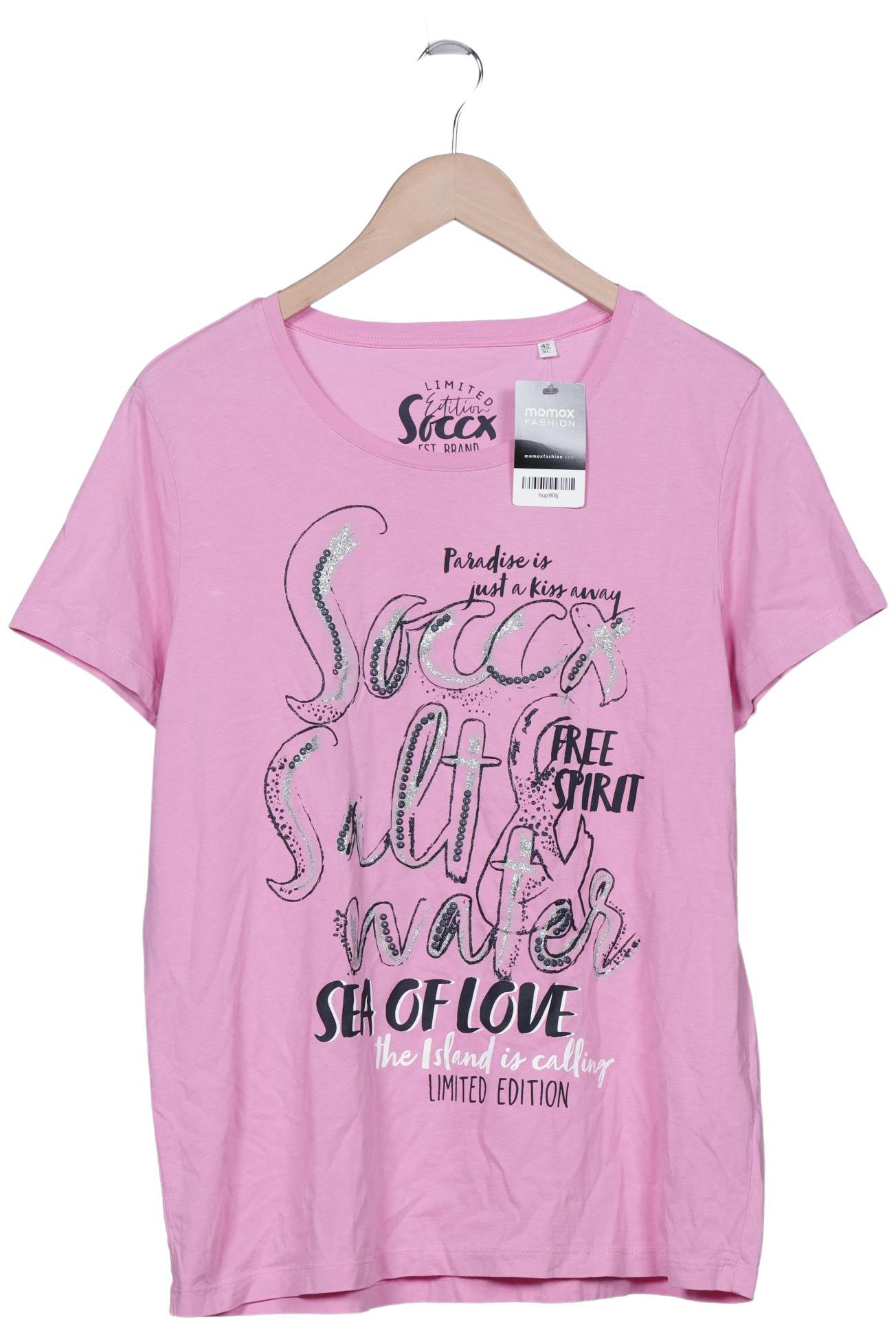 

Soccx Damen T-Shirt, pink, Gr. 42