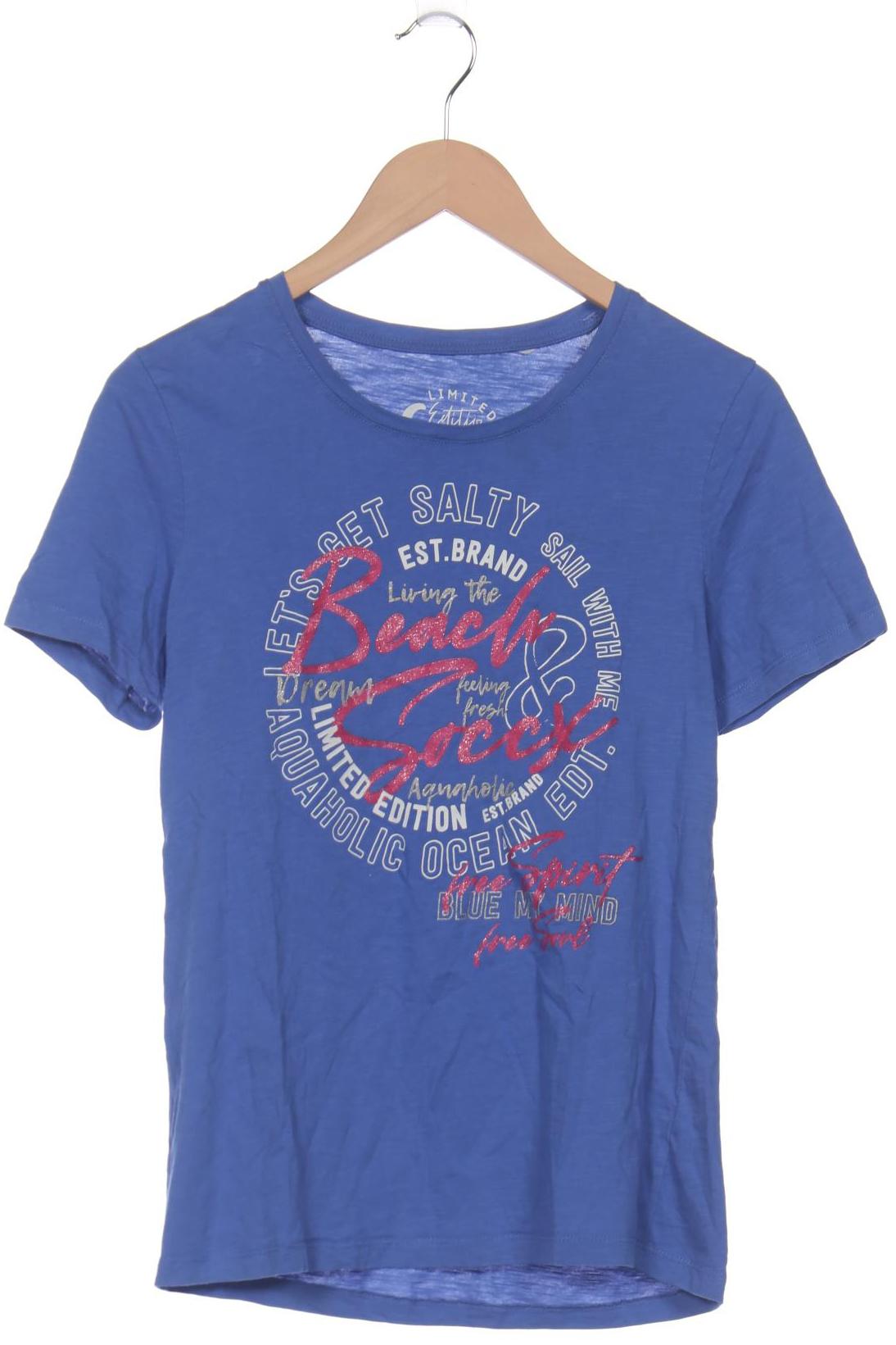 

Soccx Damen T-Shirt, blau, Gr. 38