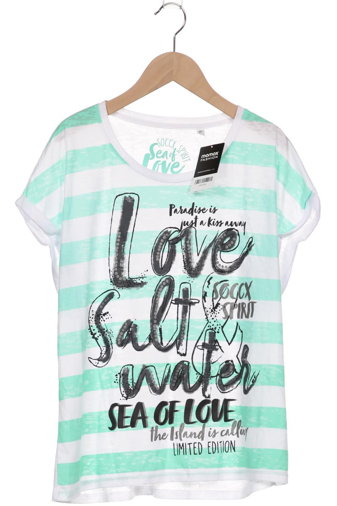 

SOCCX Damen T-Shirt, weiß