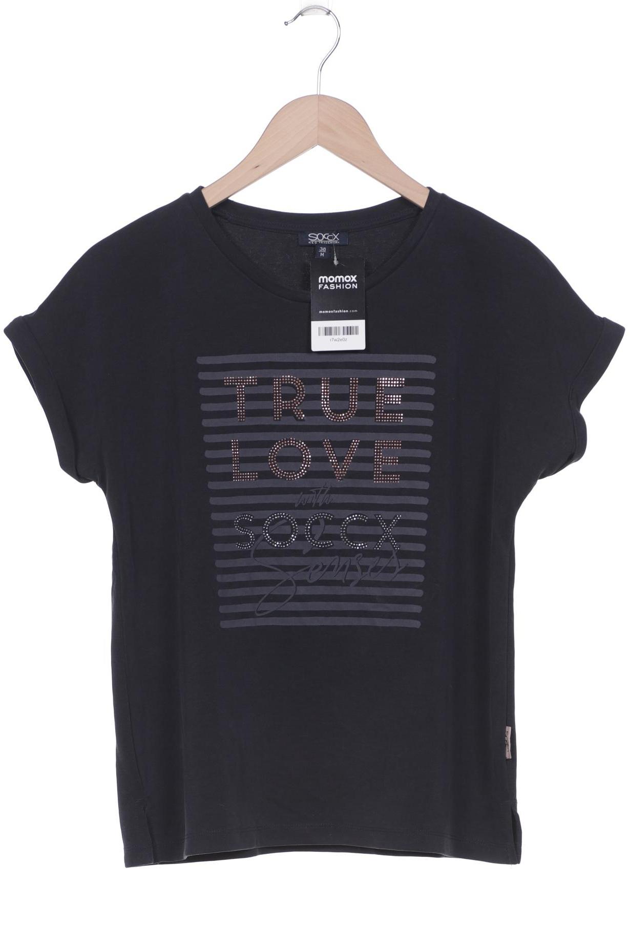 

Soccx Damen T-Shirt, marineblau, Gr. 38
