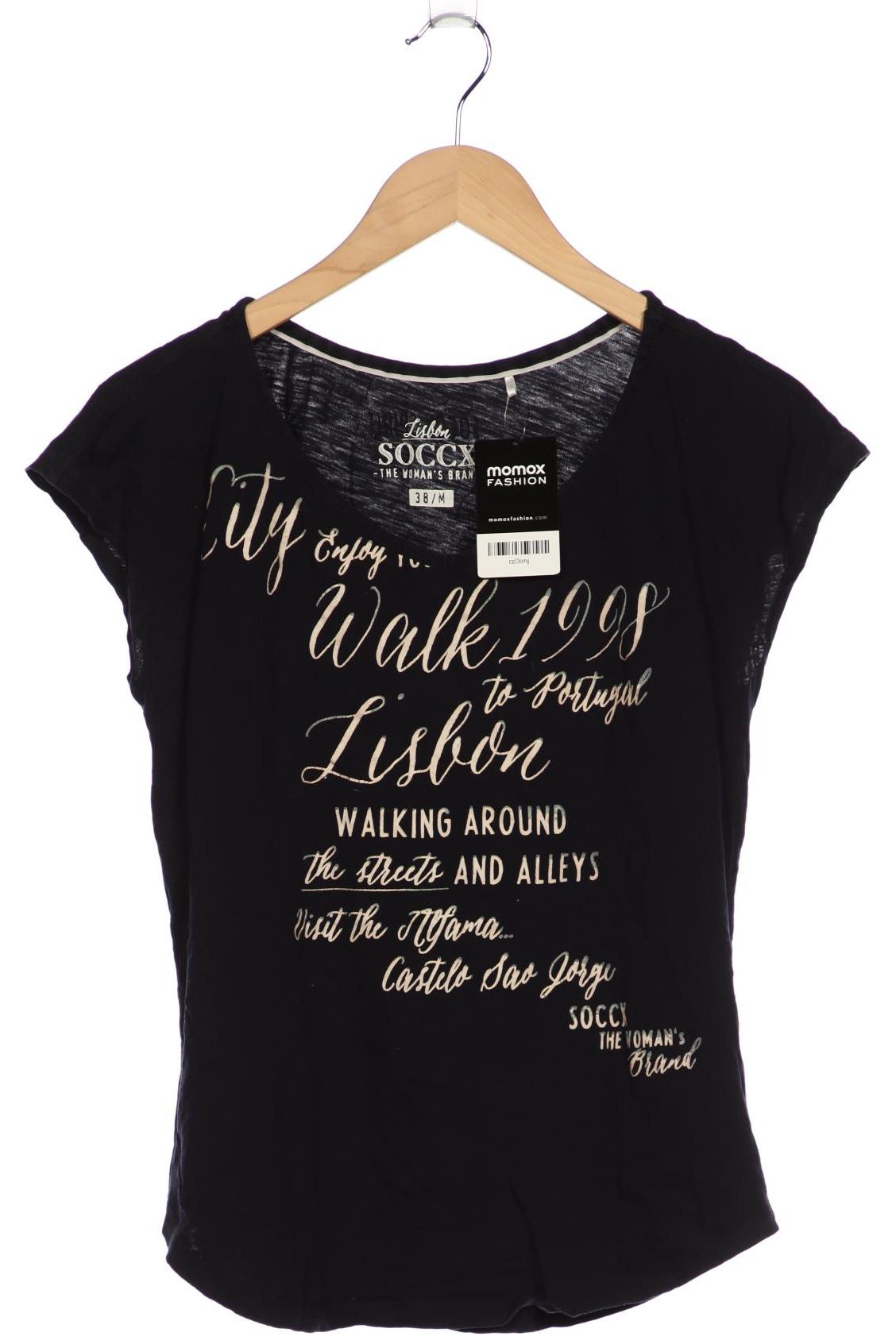 

Soccx Damen T-Shirt, marineblau, Gr. 38