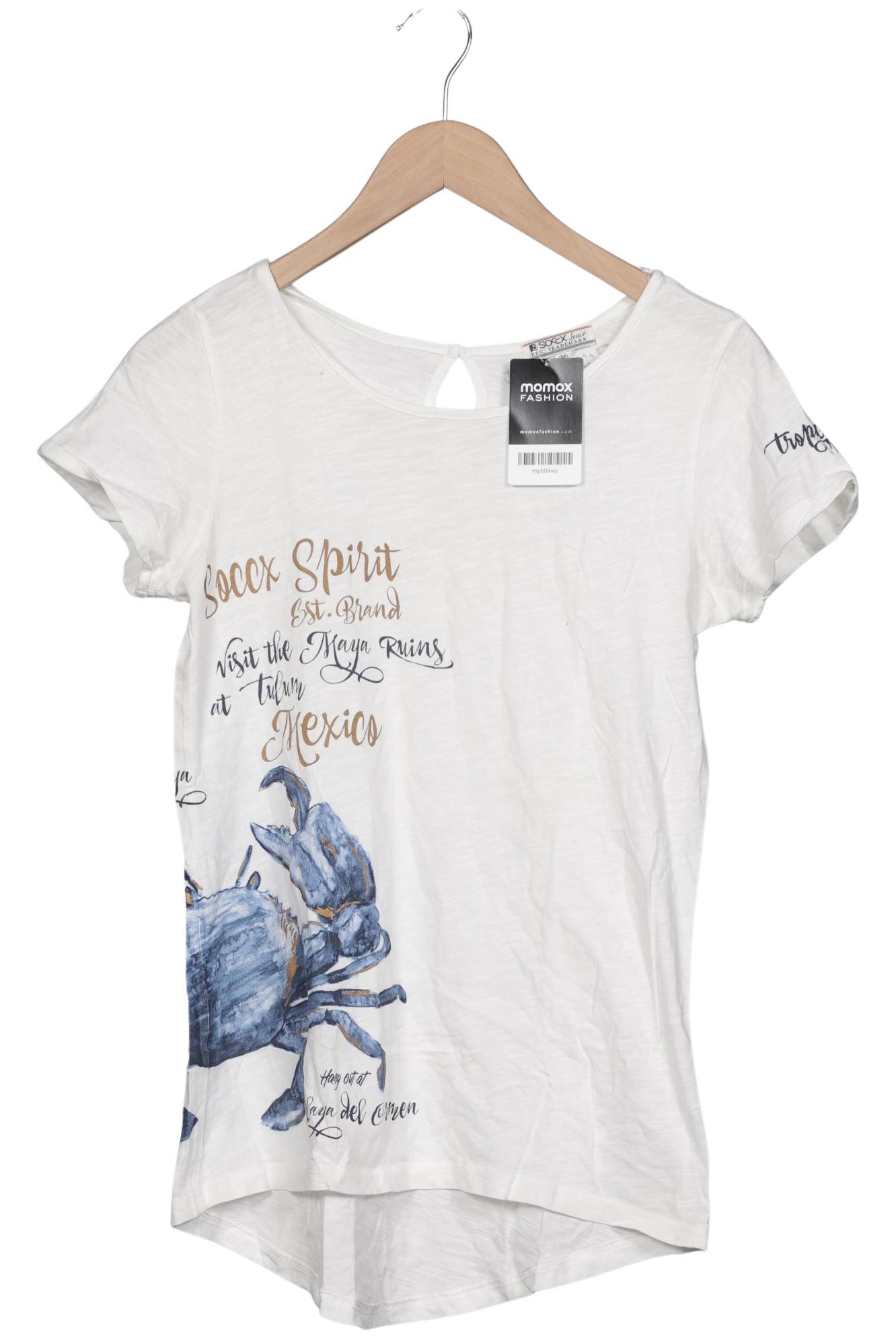 

Soccx Damen T-Shirt, cremeweiß, Gr. 36