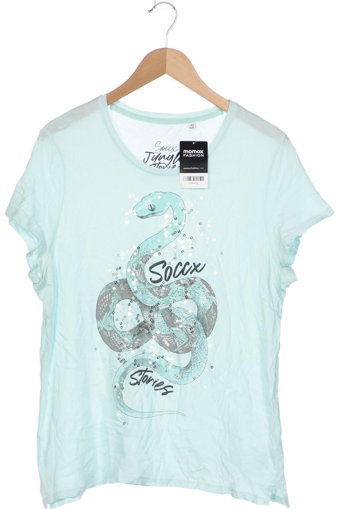 

Soccx Damen T-Shirt, türkis, Gr. 44