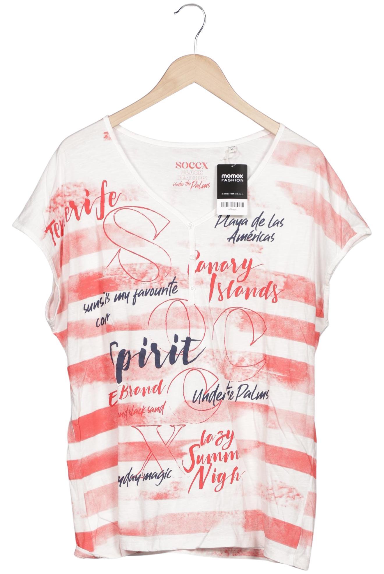 

Soccx Damen T-Shirt, weiß, Gr. 44