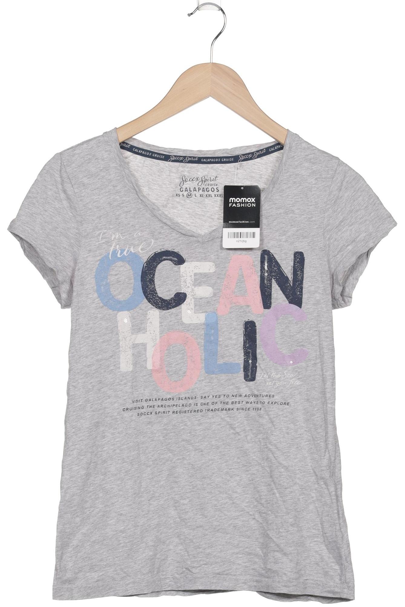 

Soccx Damen T-Shirt, grau, Gr. 38