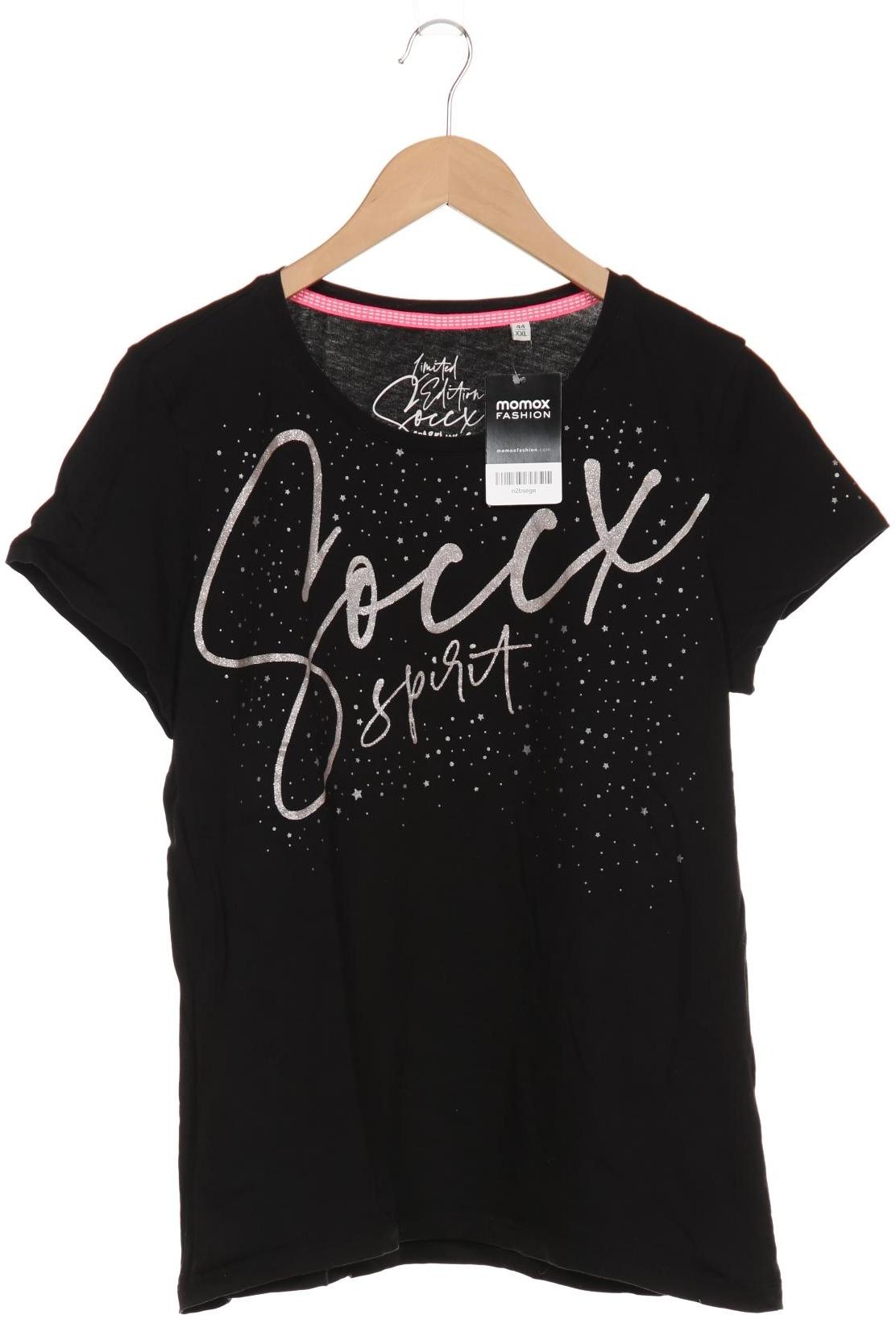 

Soccx Damen T-Shirt, schwarz, Gr. 44