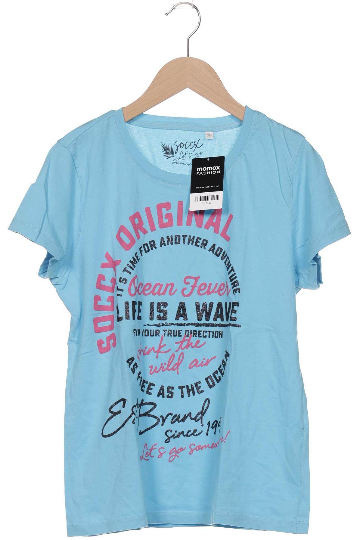 

Soccx Damen T-Shirt, blau, Gr. 40