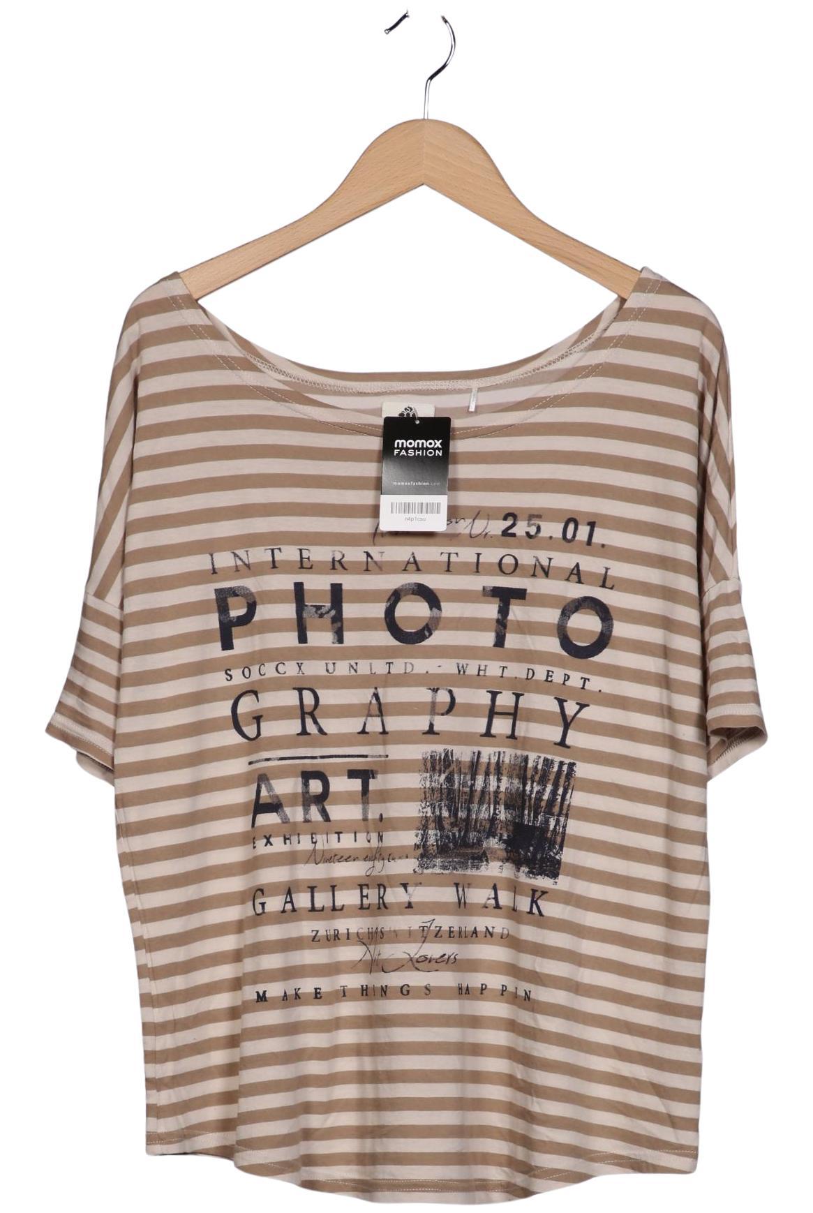 

Soccx Damen T-Shirt, beige, Gr. 36