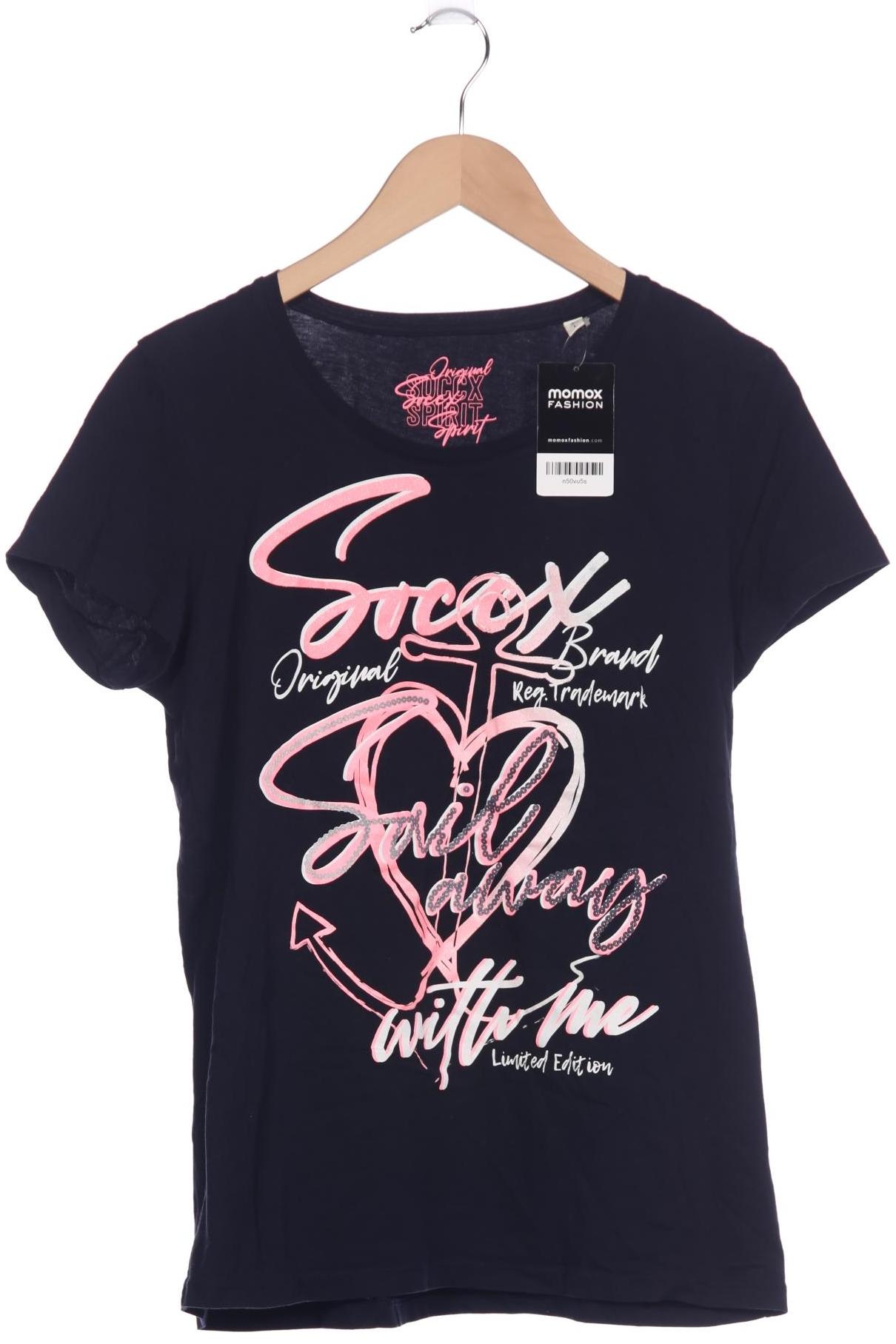 

Soccx Damen T-Shirt, marineblau, Gr. 40