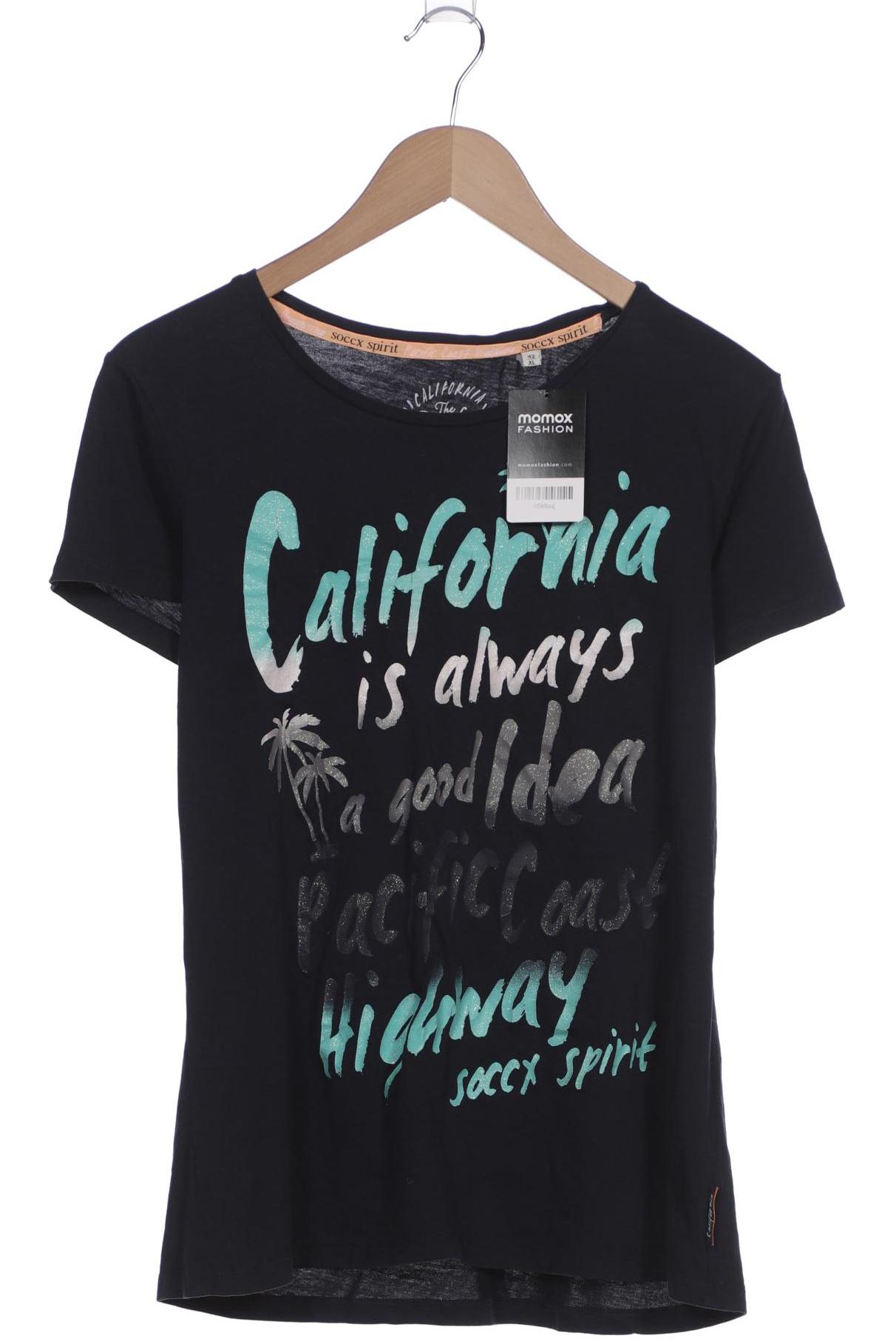 

Soccx Damen T-Shirt, marineblau, Gr. 42