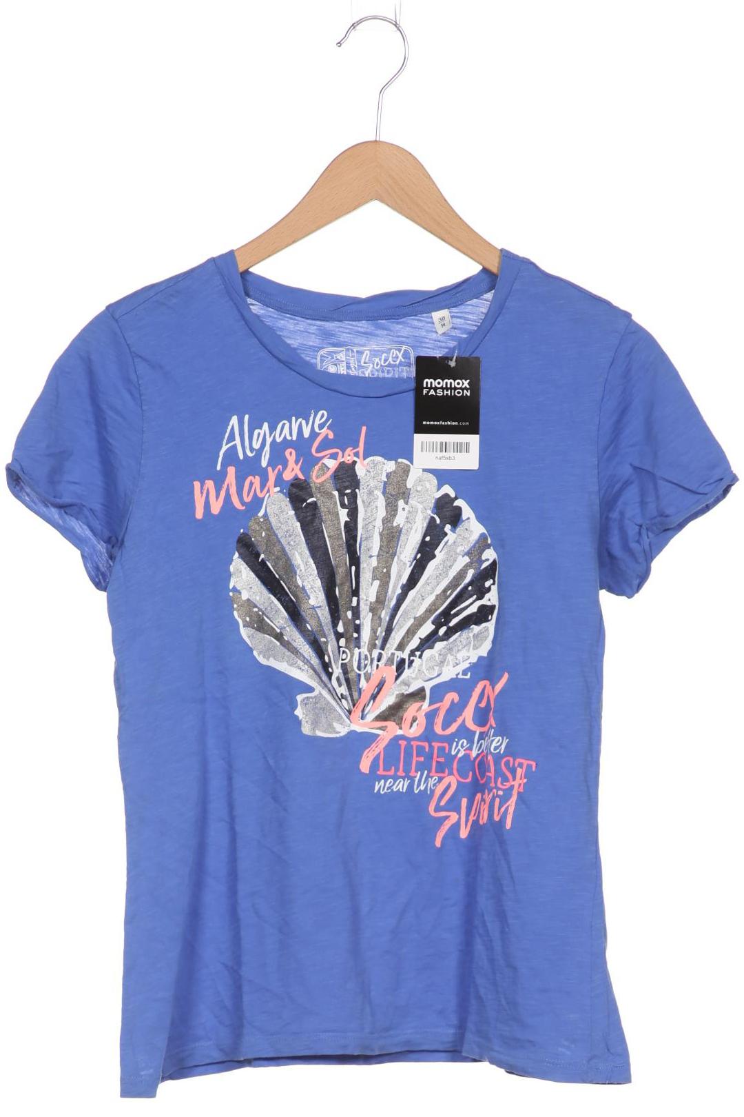 

Soccx Damen T-Shirt, blau, Gr. 38