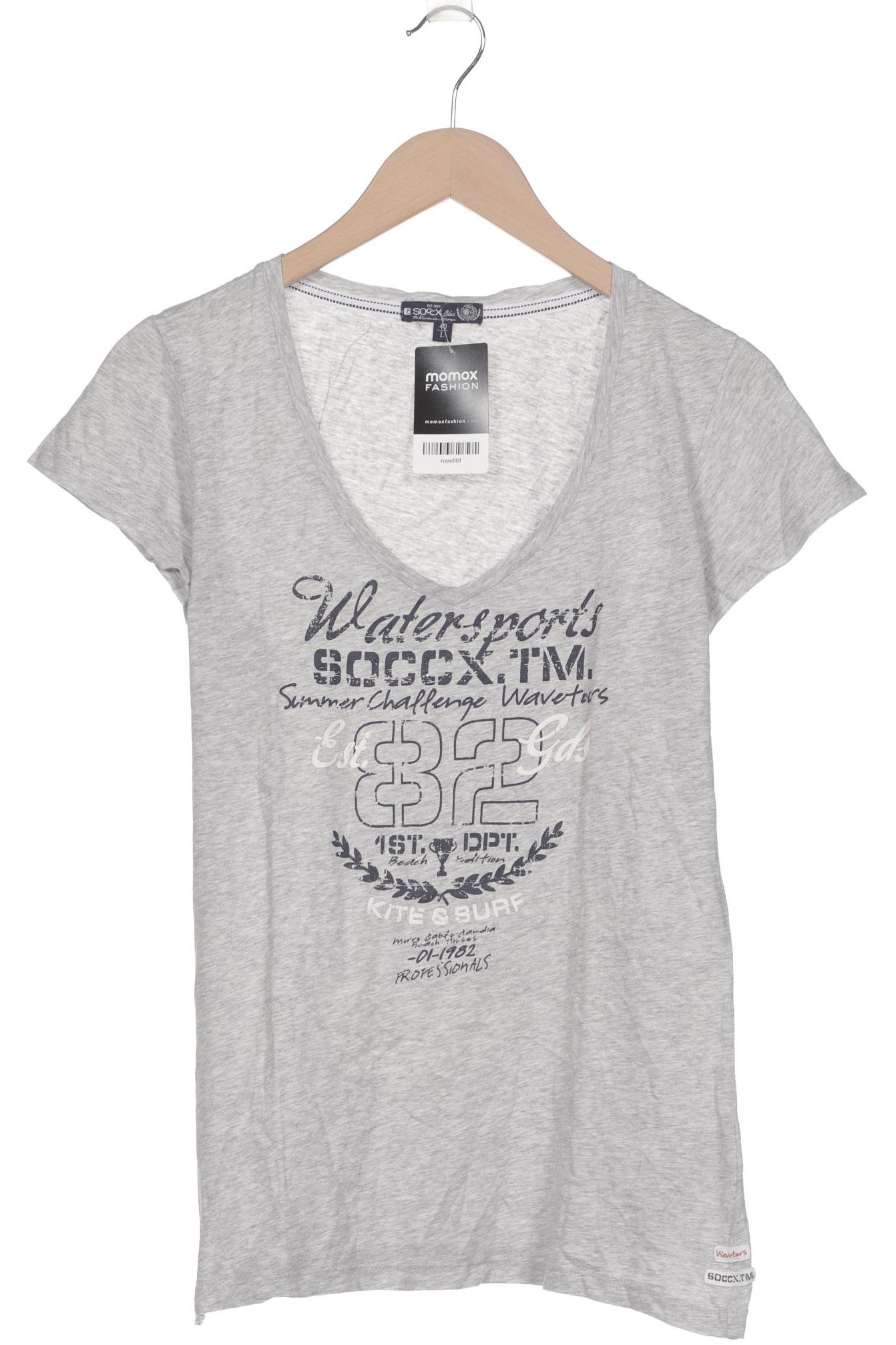 

Soccx Damen T-Shirt, grau, Gr. 40