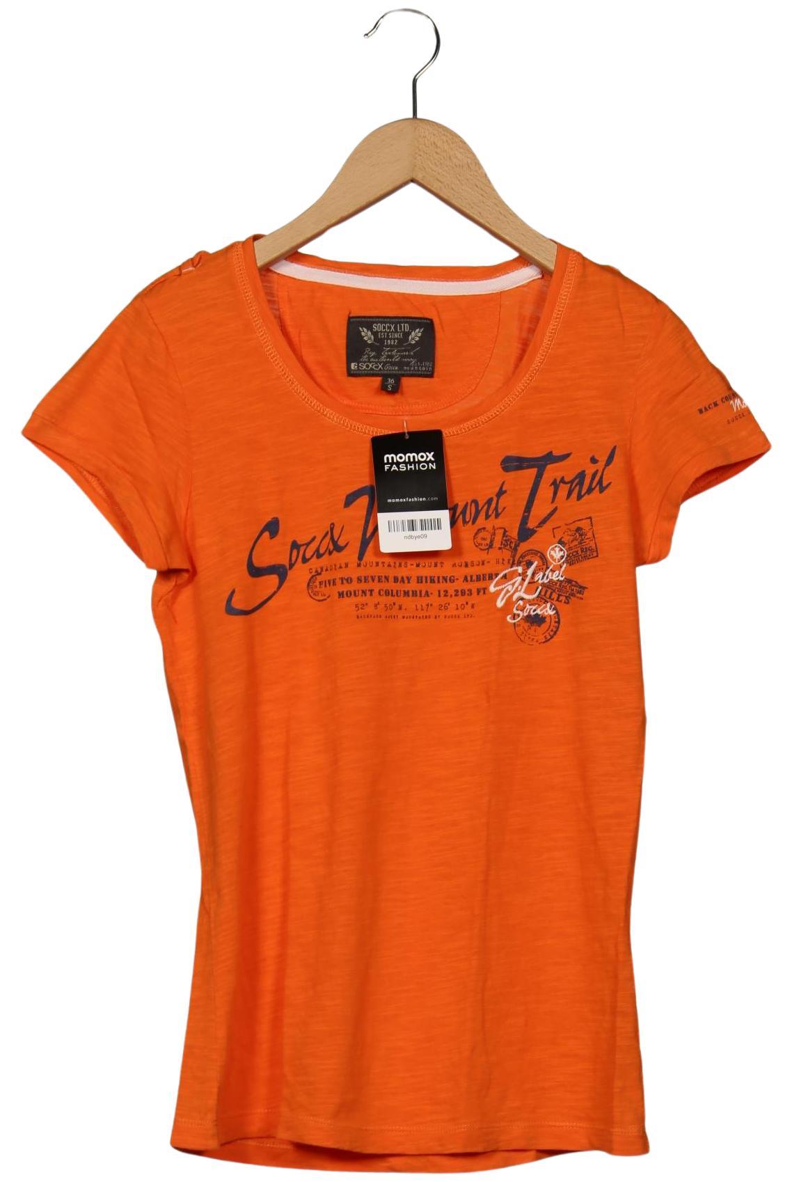 

Soccx Damen T-Shirt, orange, Gr. 36