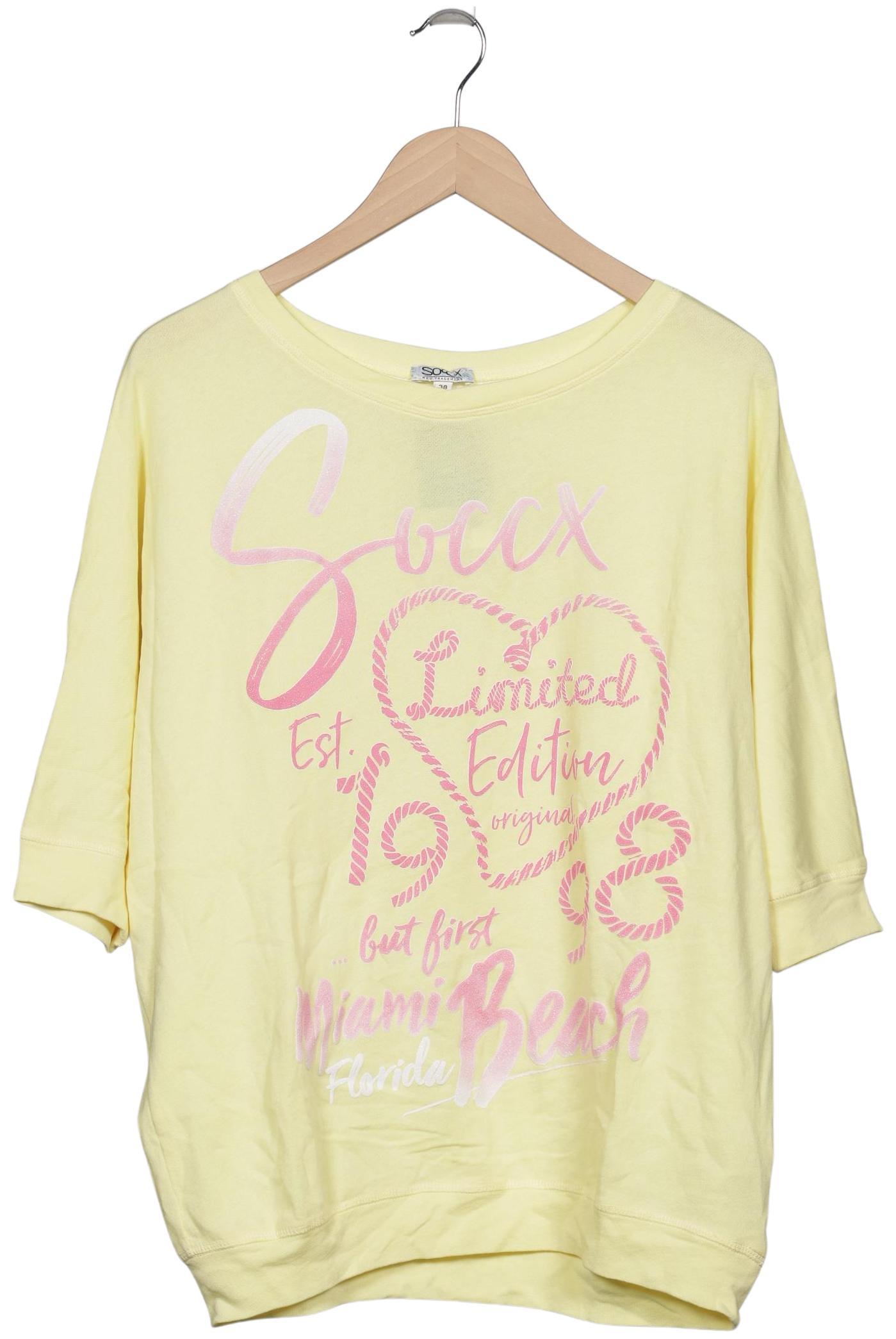 

Soccx Damen T-Shirt, gelb, Gr. 38