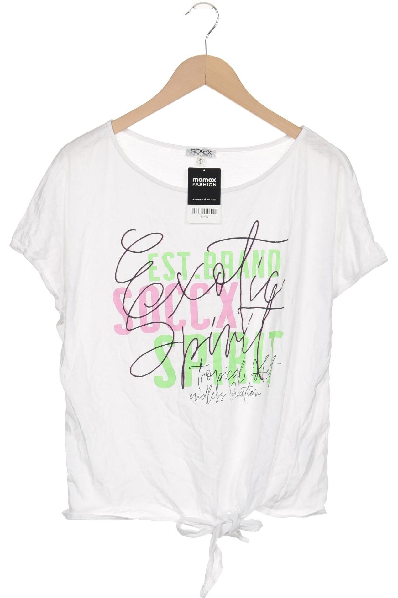 

Soccx Damen T-Shirt, weiß, Gr. 40