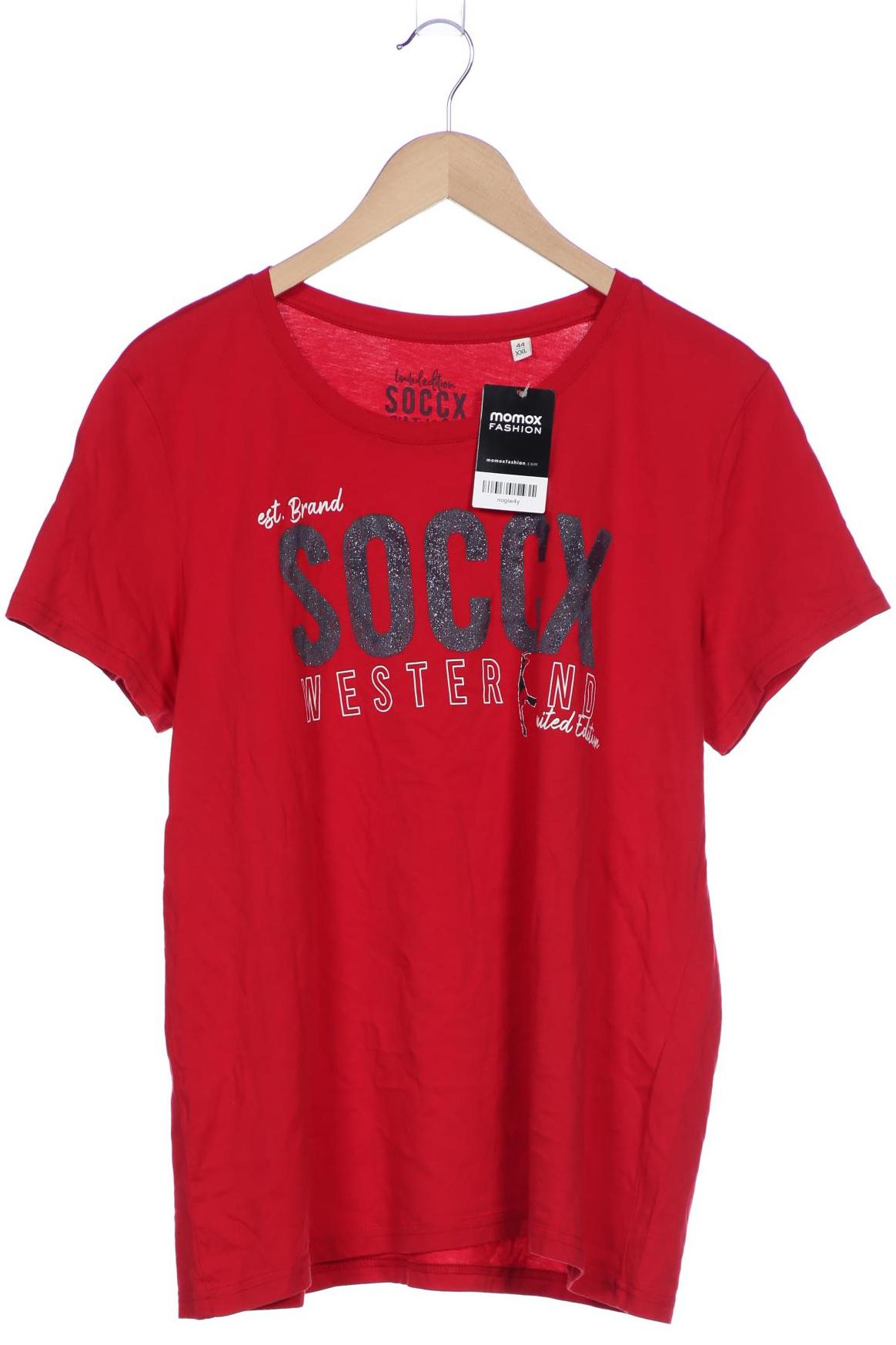 

Soccx Damen T-Shirt, rot, Gr. 44