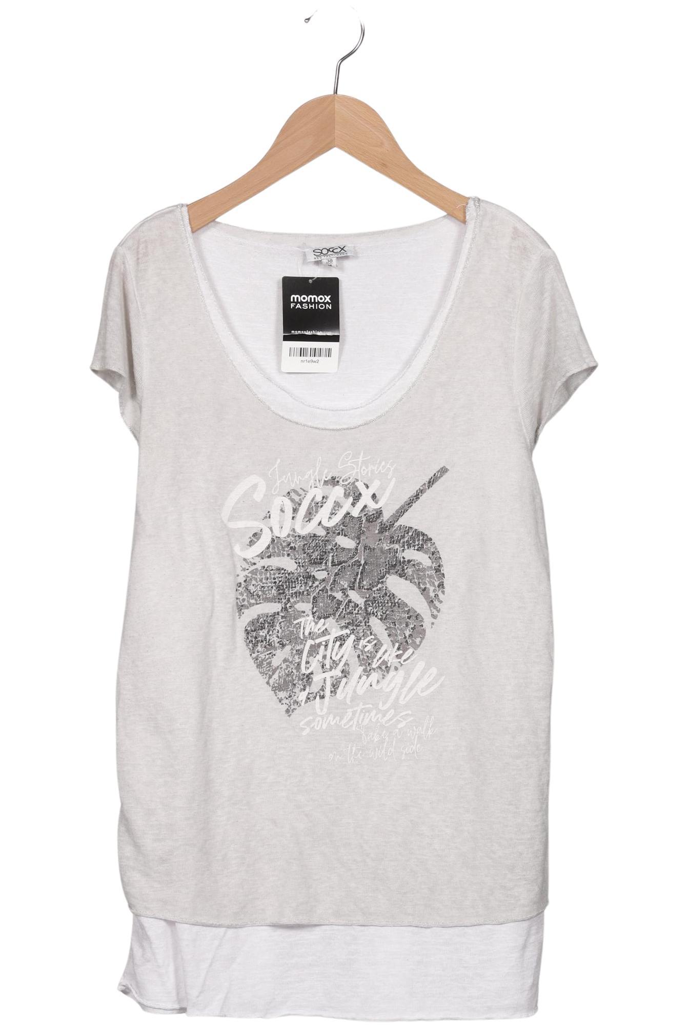 

Soccx Damen T-Shirt, grau, Gr. 38
