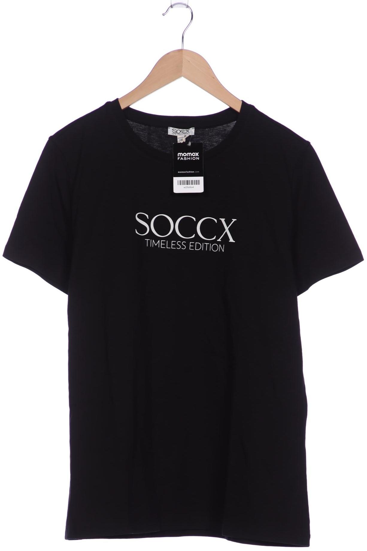 

Soccx Damen T-Shirt, schwarz, Gr. 46