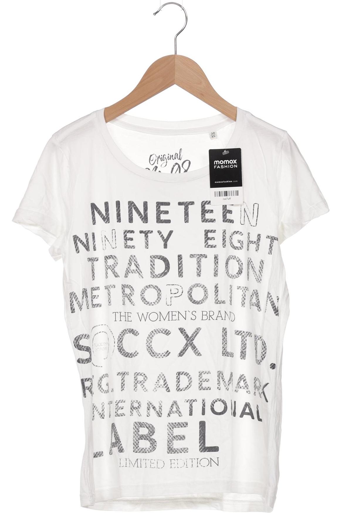 

Soccx Damen T-Shirt, weiß, Gr. 34