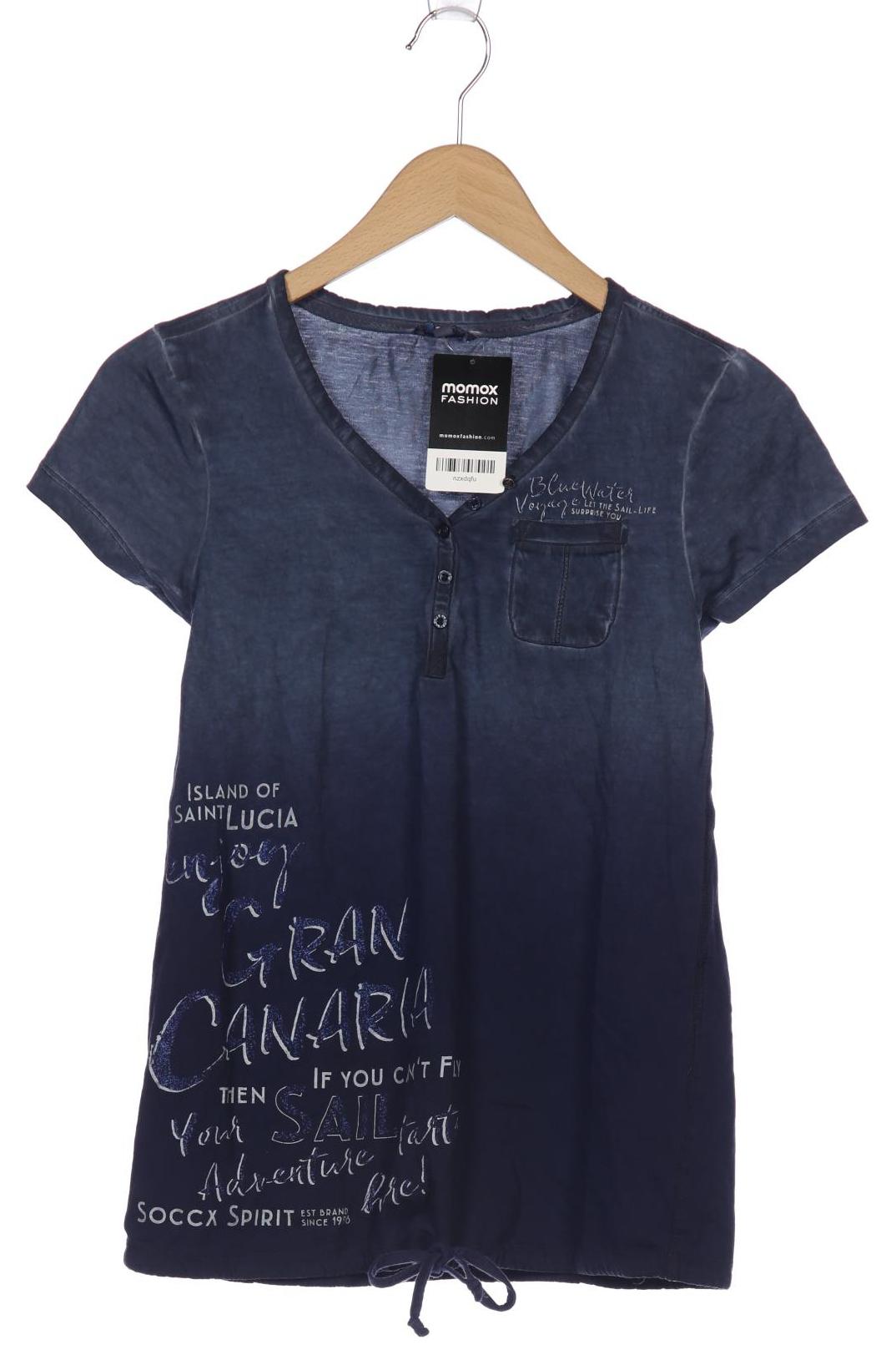 

SOCCX Damen T-Shirt, marineblau