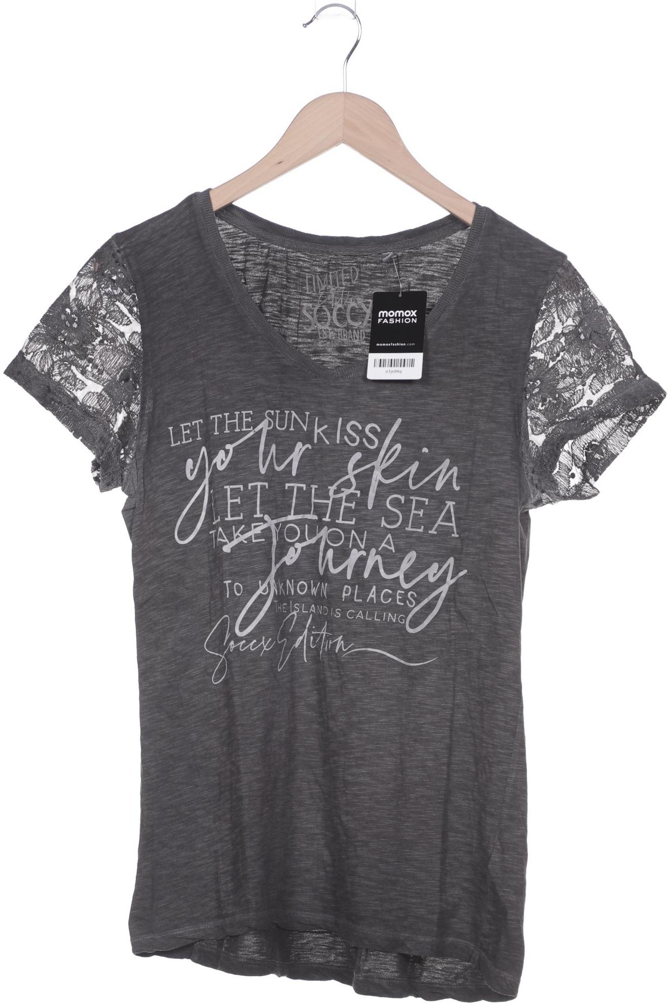 

Soccx Damen T-Shirt, grau, Gr. 40