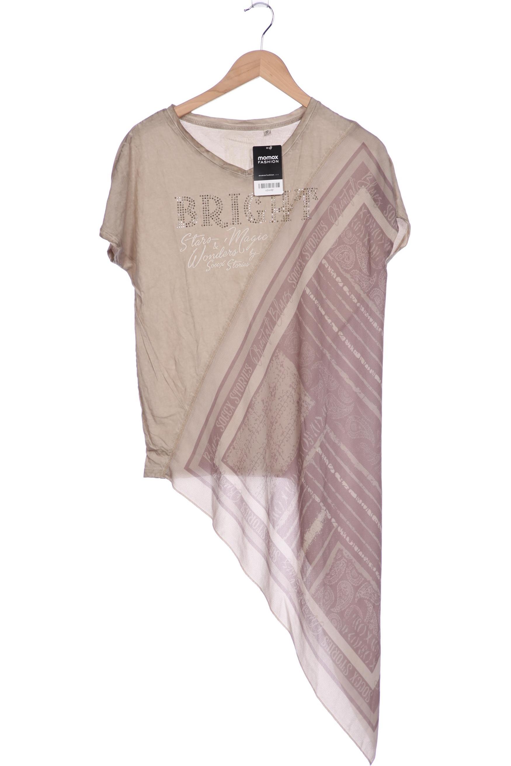 

Soccx Damen T-Shirt, beige, Gr. 38