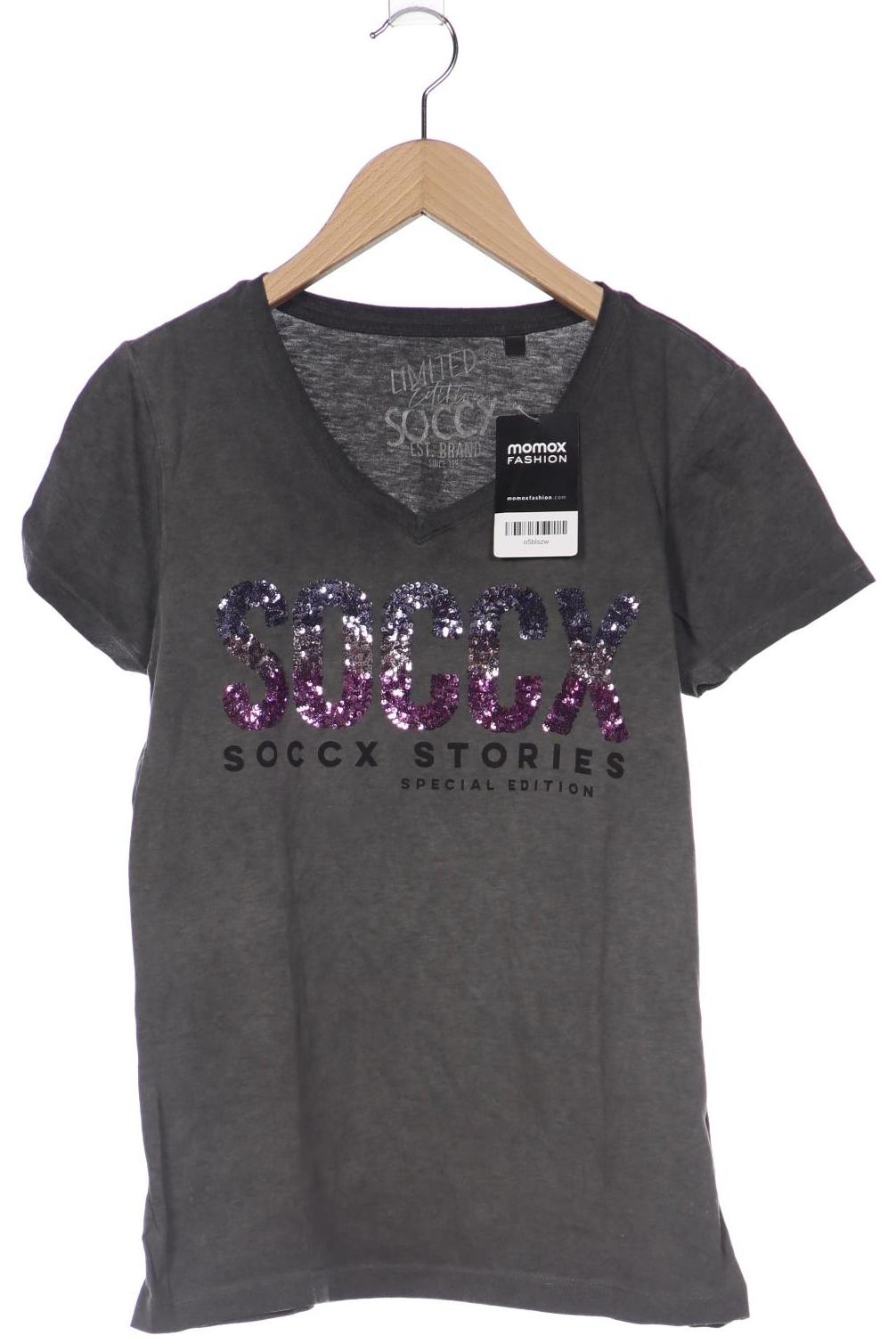 

Soccx Damen T-Shirt, grau, Gr. 38